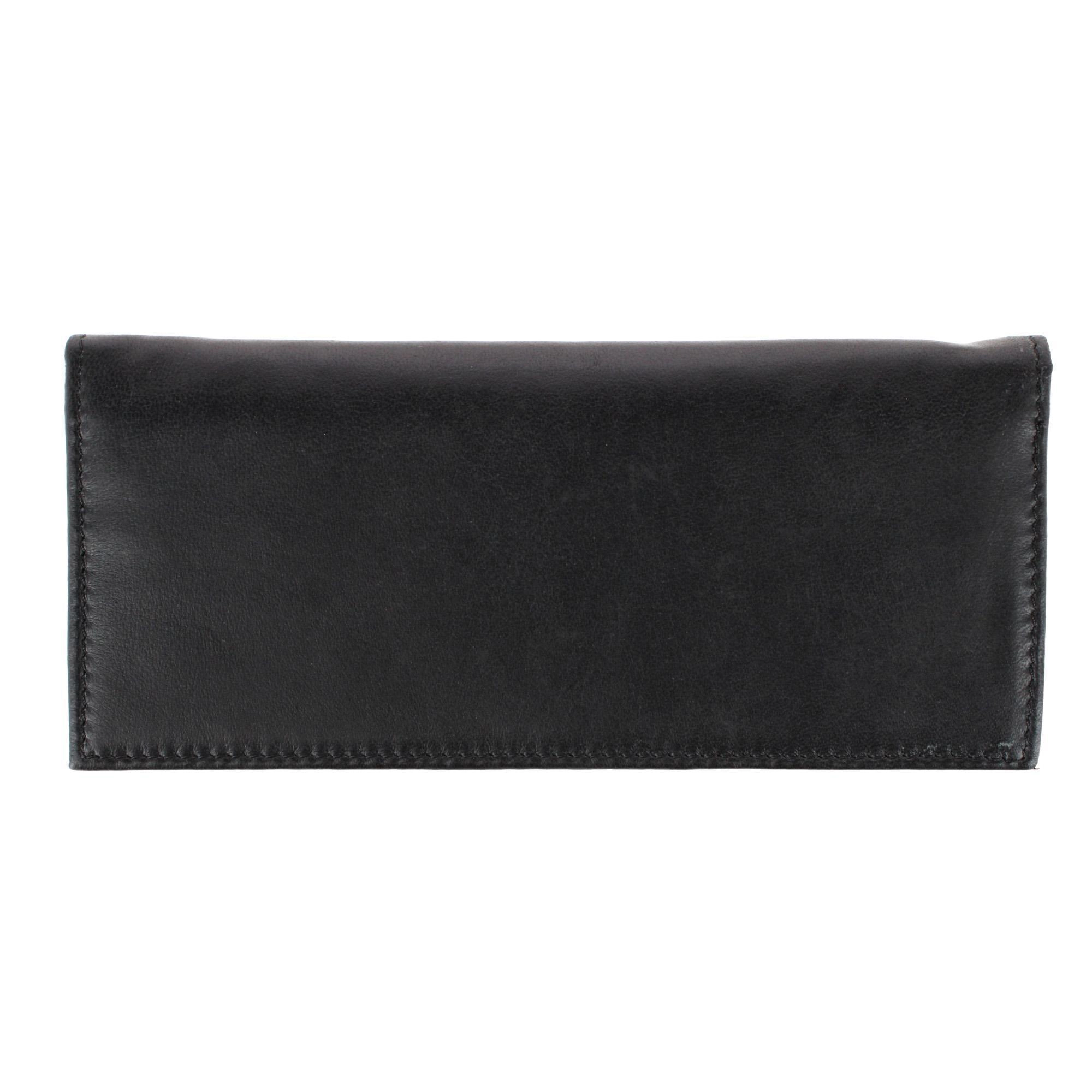 Tommy Hilfiger Men's Leather Stockton Checkbook Cover Secretary Wallet