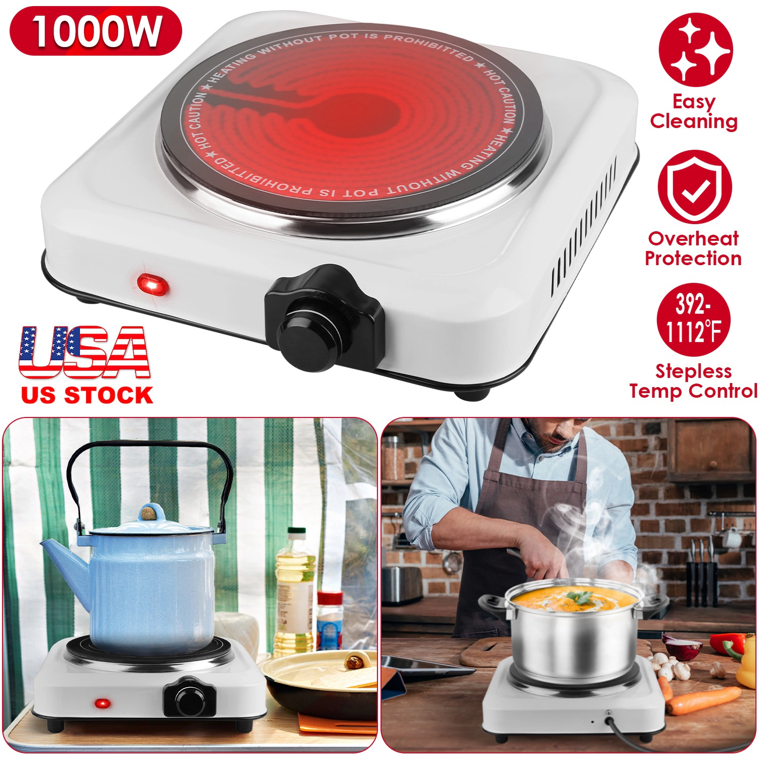 IMounTEK Unisex Infrared Single Burner Hot Plate