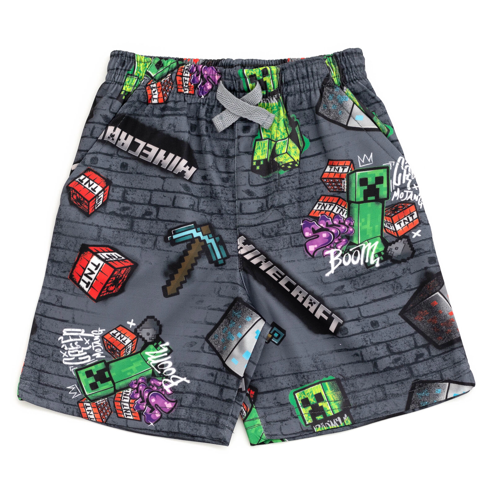 Minecraft Creeper Boys' Athletic 2-Piece T-Shirt and Shorts Set