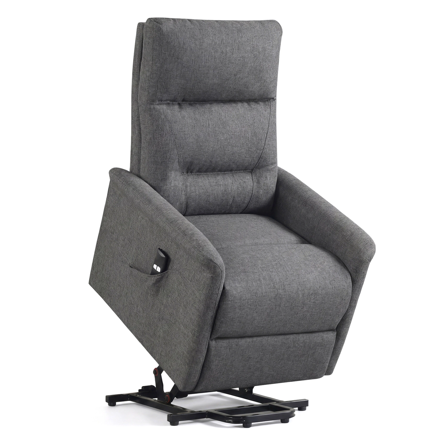 LJG Power Lift Recliner Chair for Elderly with Remote Control and Side Storage Pocket