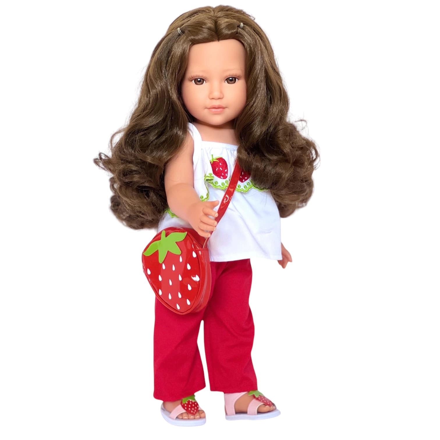 Kennedy and Friends Girl Doll Lorelei 18-Inch Doll with Long Curly Brown Hair and Stunning Brown Eyes