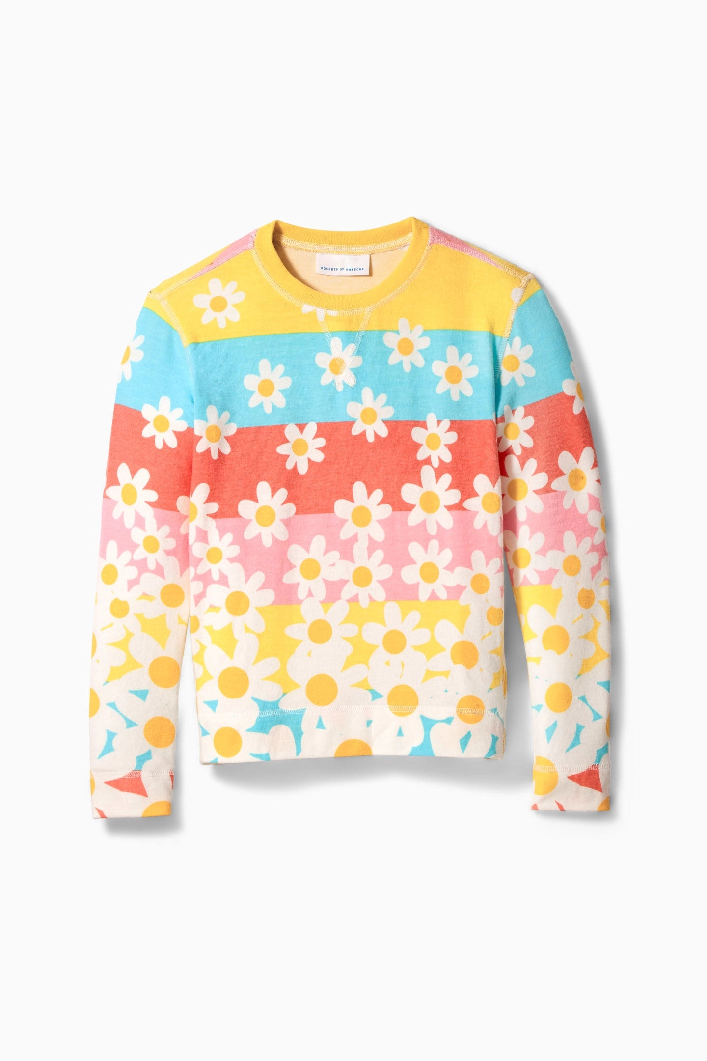 Rockets of Awesome Camo Rainbow Crazysoft Crew for Girls