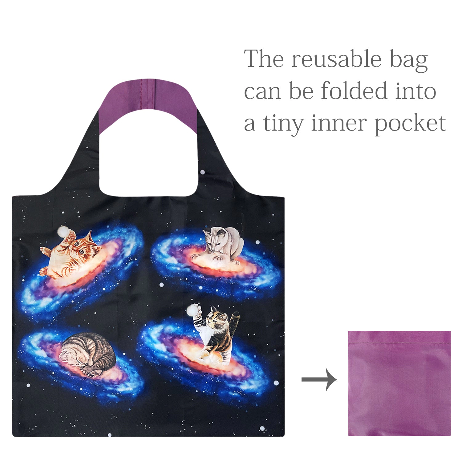 Wrapables AllyBag Collection Reusable Grocery Shopping Bag