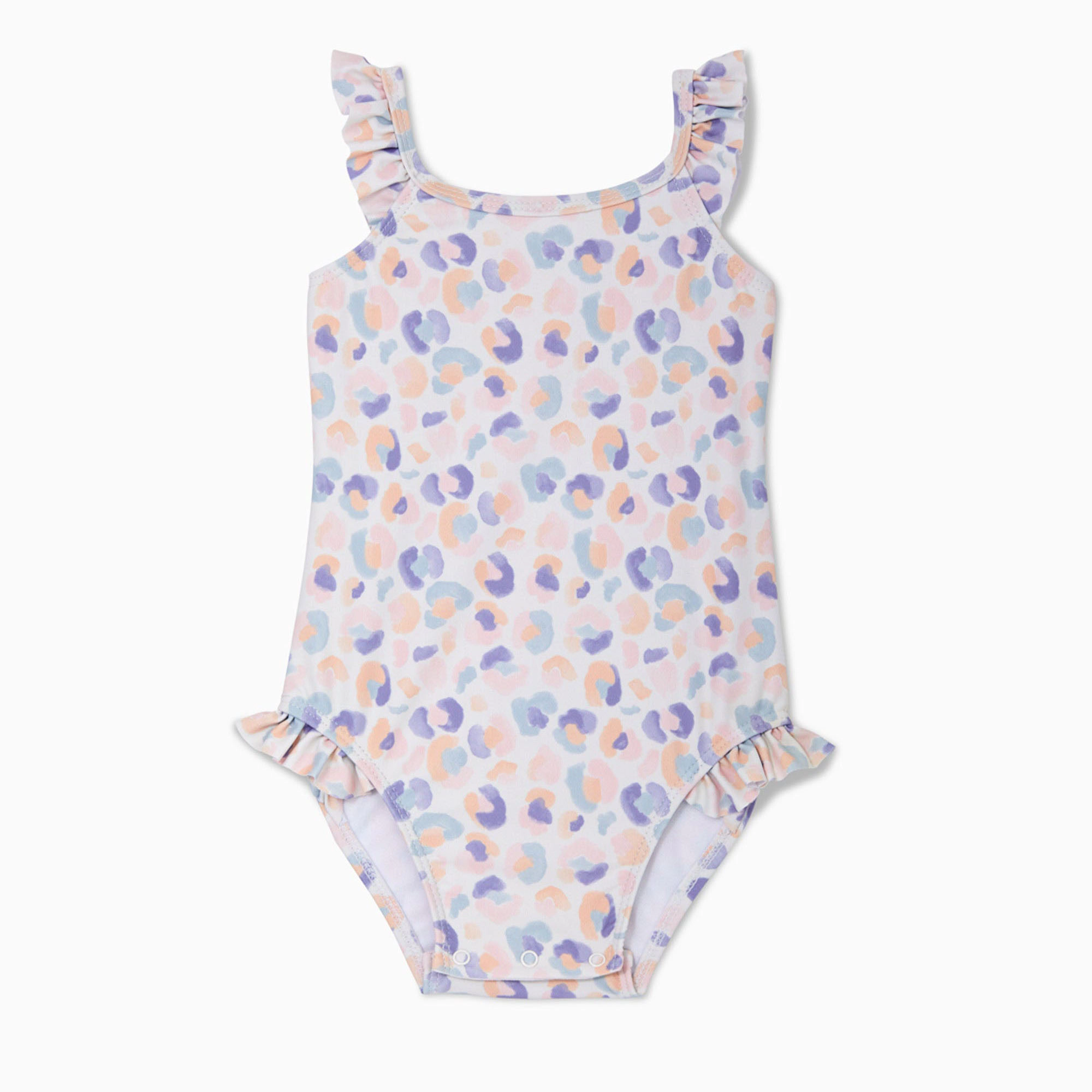 Rockets of Awesome Polka Dot Puff Swimsuit For Baby Girls