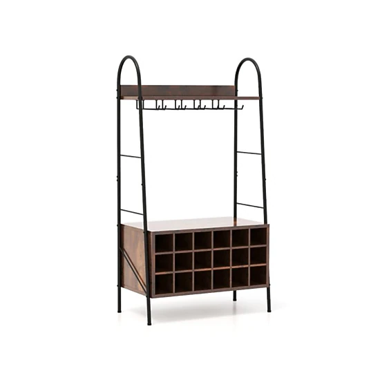 Hivvago 5-Level Kitchen Storage Rack with Wine Holder
