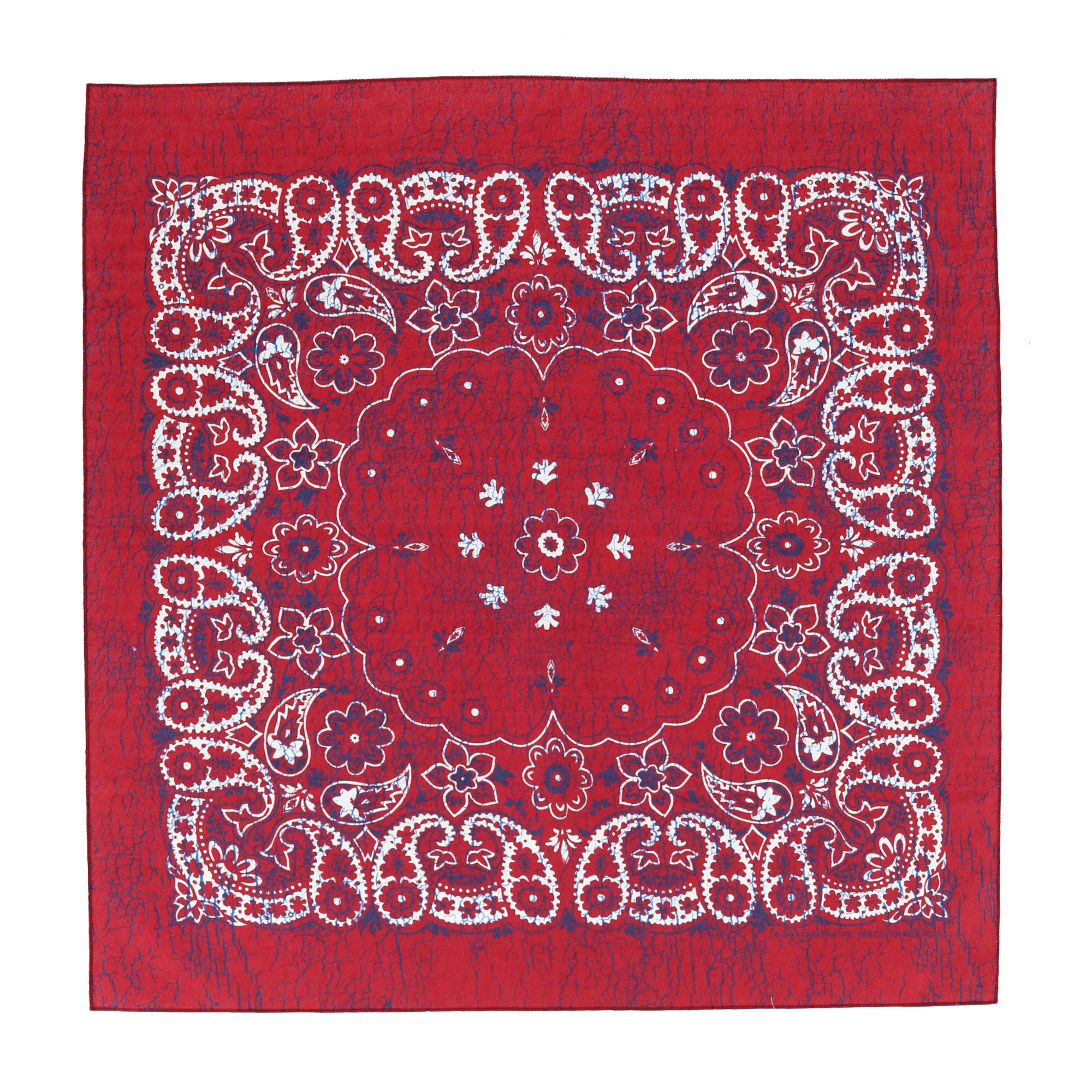 CTM Extra Large 27 Inch Rustic Paisley Print Bandana