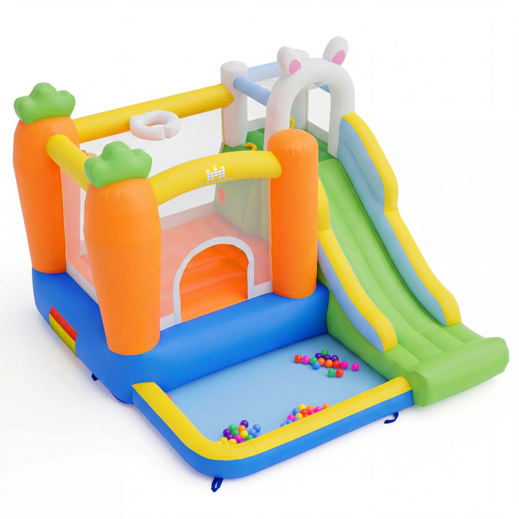 Hivvago Bounce House for Kids 3-12 with Climbing Wall for Backyard Party