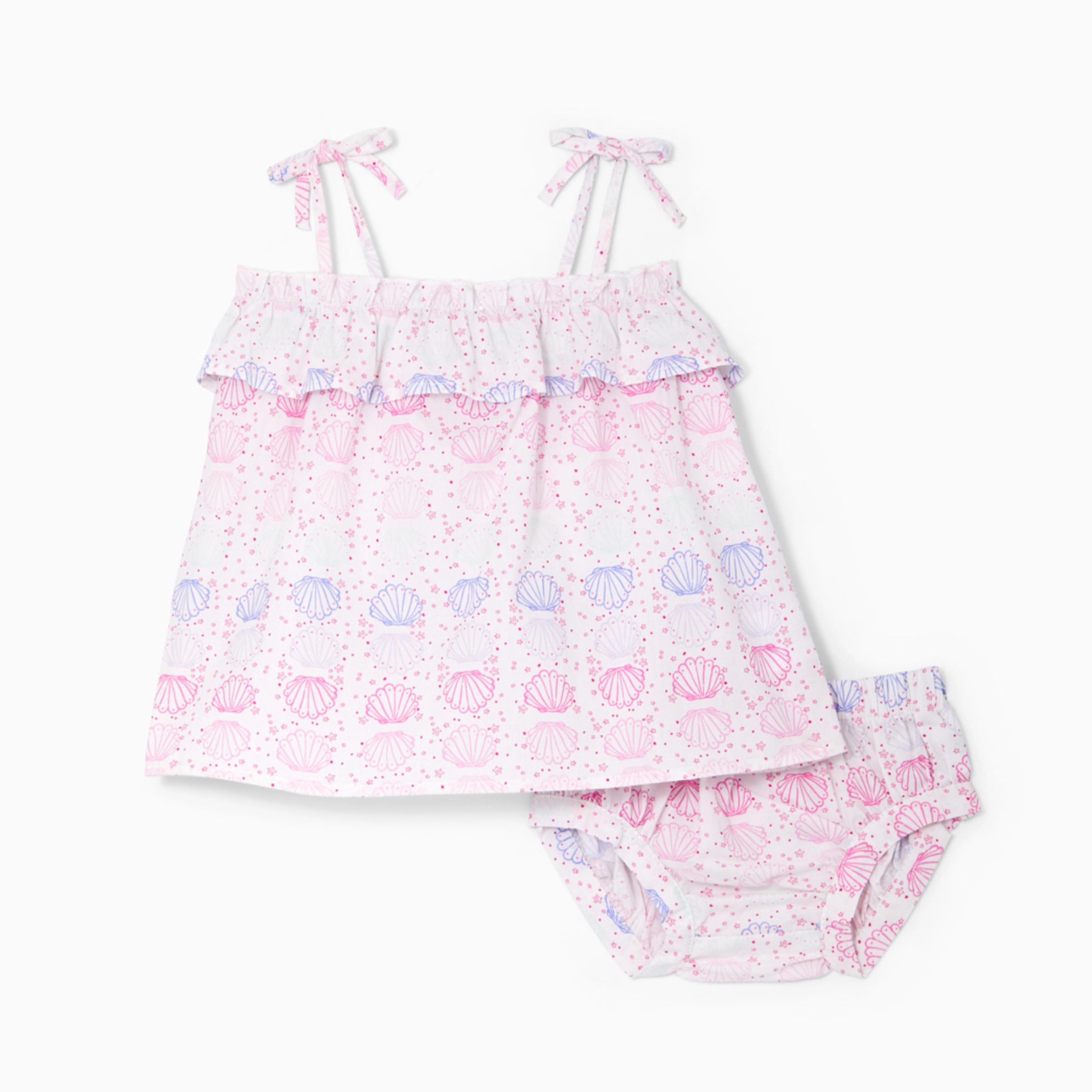 Rockets of Awesome Ruffle Shell Strap Top For Baby Girl
