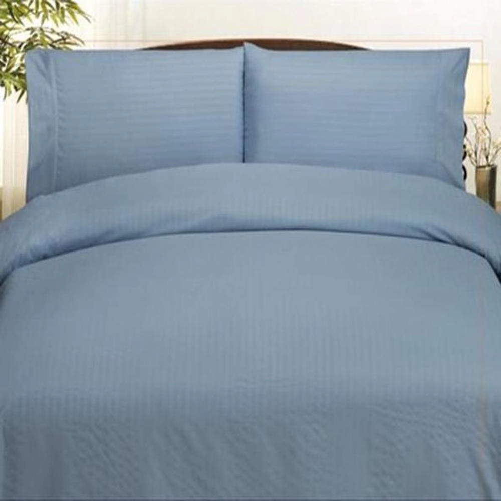 Plazatex Embossed Dby Stripe Microfiber Comforter And Sheet Set