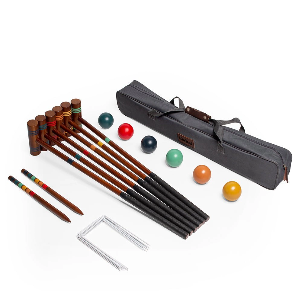 Elakai  Hevea Rover Six Player Travel Croquet Set