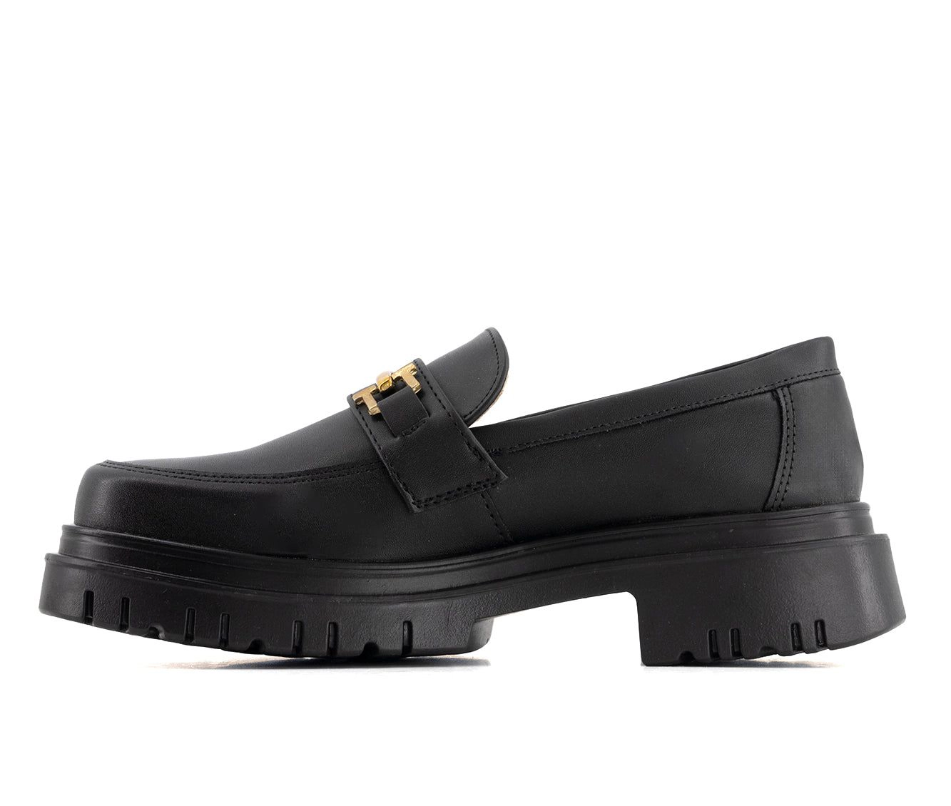 Andrea Womens Penny Loafers With Golden Ornament