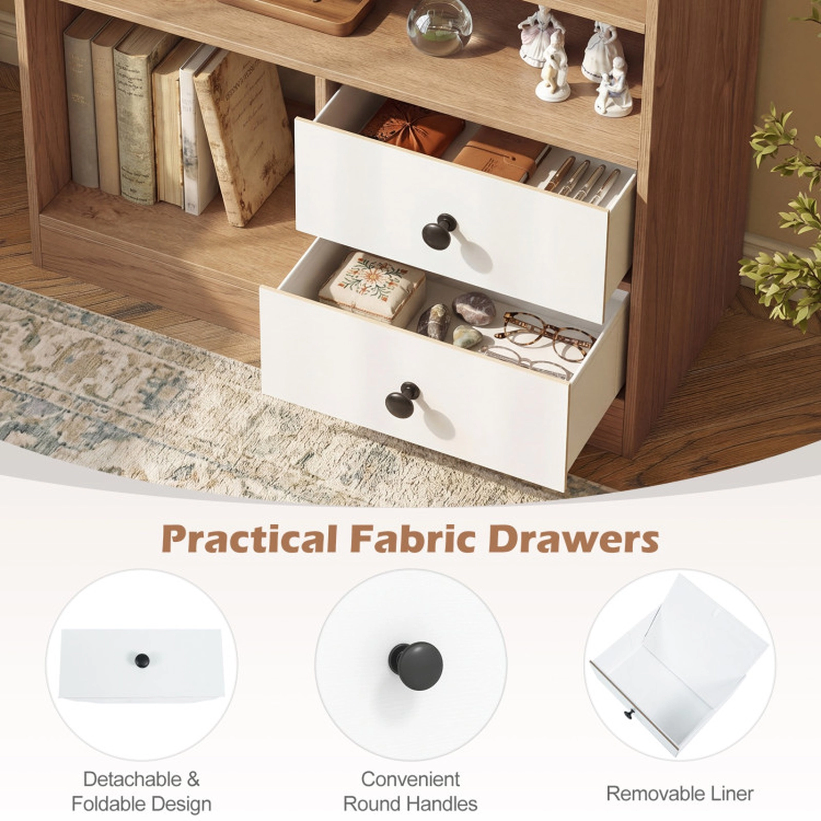 SUGIFT Open Storage Cabinet