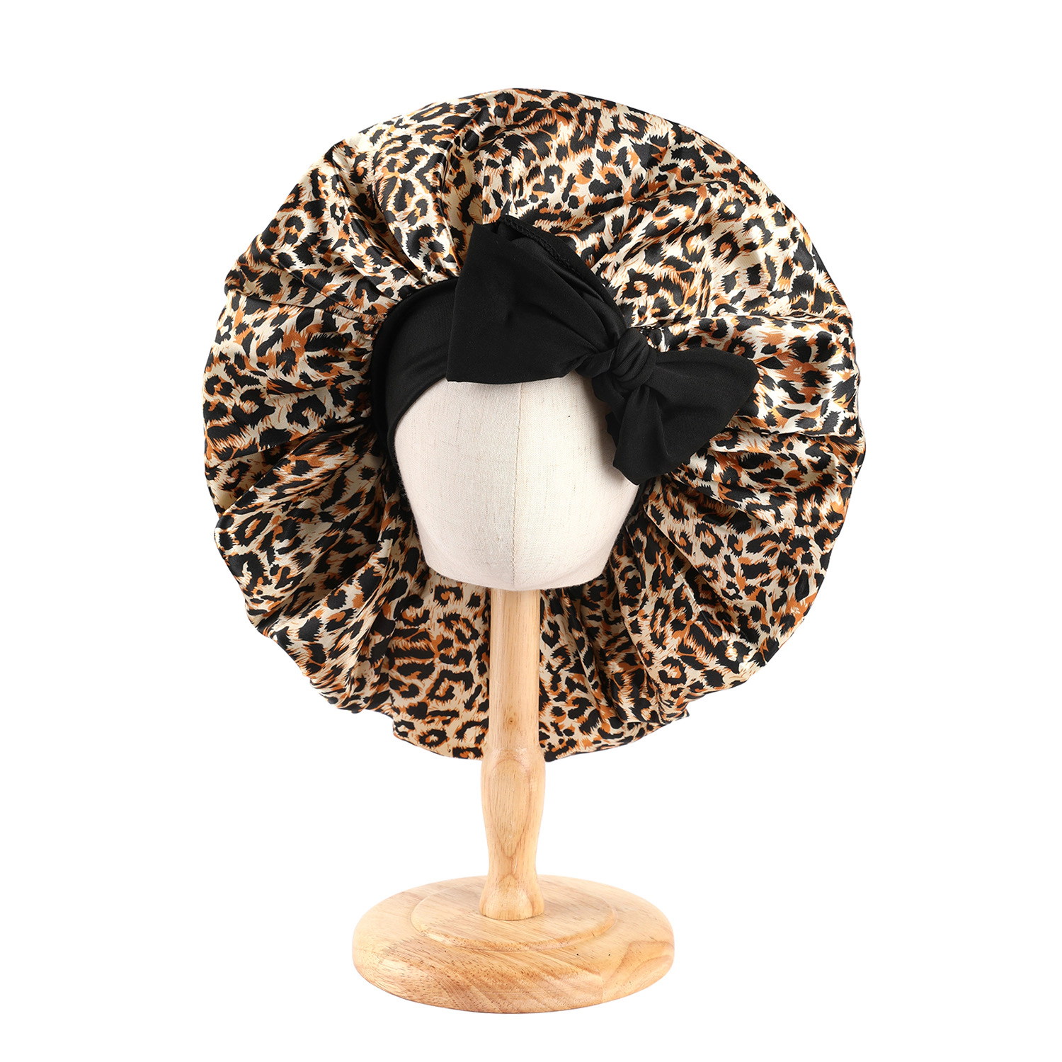 Wardrobe Whimsy Women's Silk Bonnet for Sleeping Satin Lined Hair Twist Elastic Band