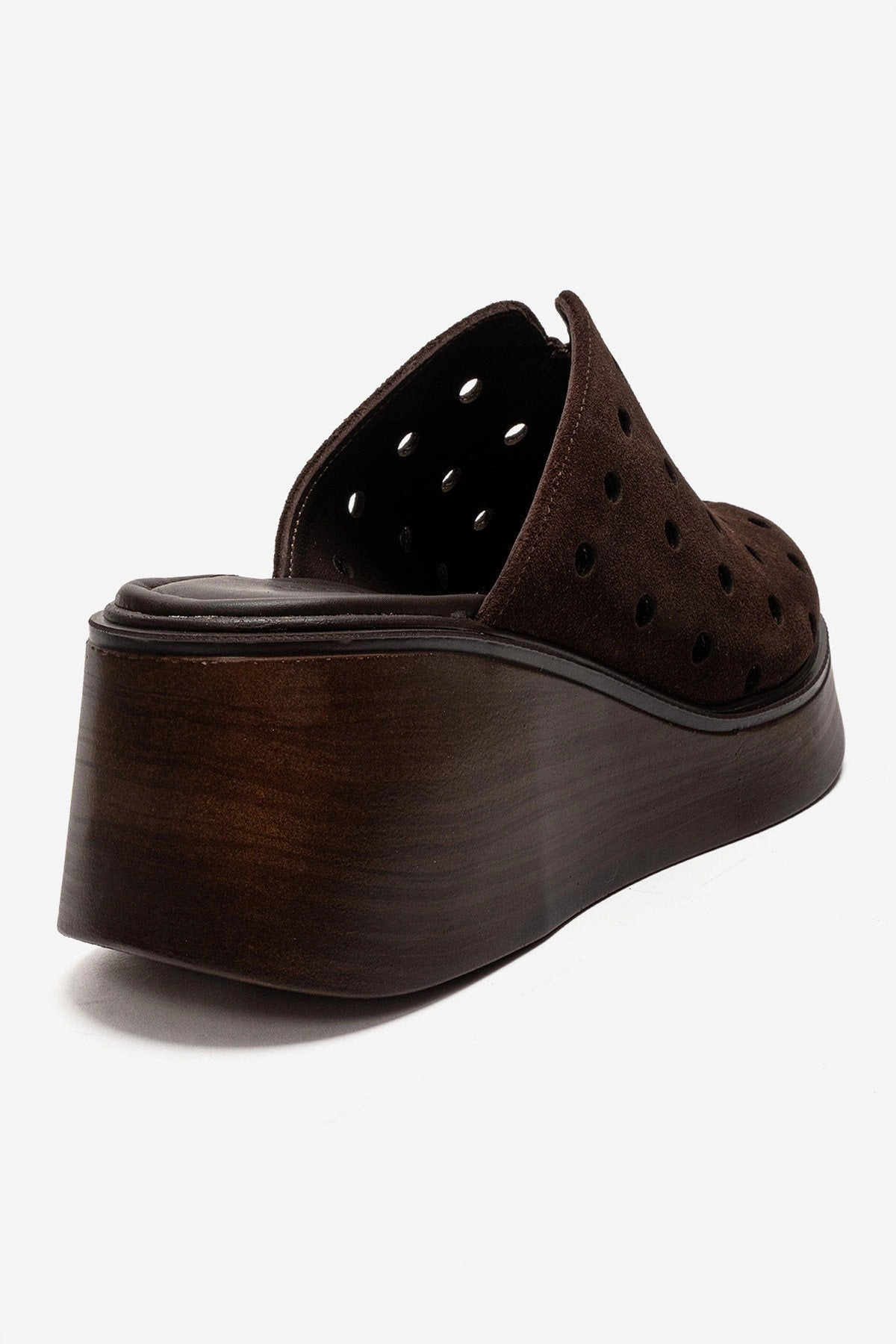 Forever & Always Womens Nives Leather Wedge Sandals