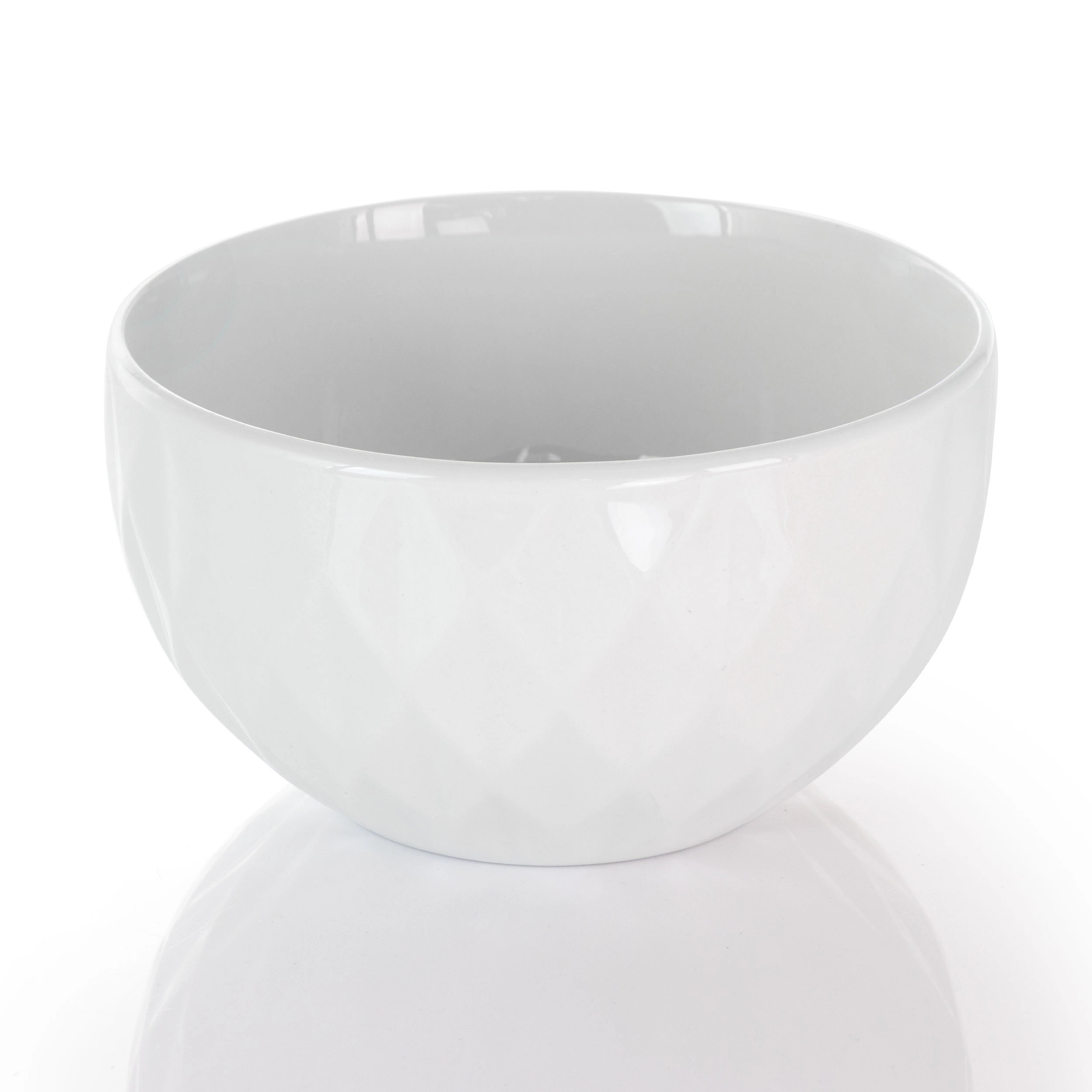 Elama Sienna 18 Piece Porcelain Dinnerware Set in White
