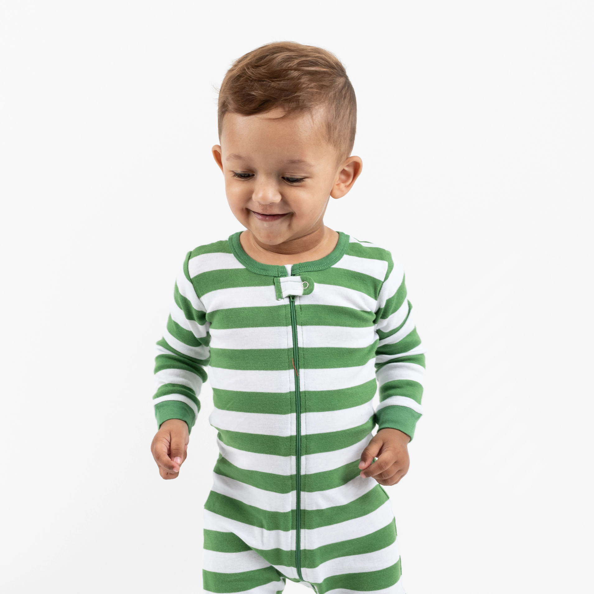 Leveret Baby/Toddler Christmas Holiday Striped Cotton Footed Pajamas