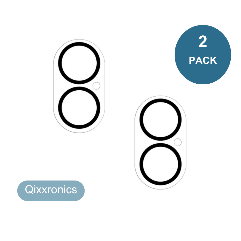 Qixxronics 2-Pack Camera Lens Protector for iPhone 16 Plus Tempered Glass Lens Cover for iPhone 16 Plus