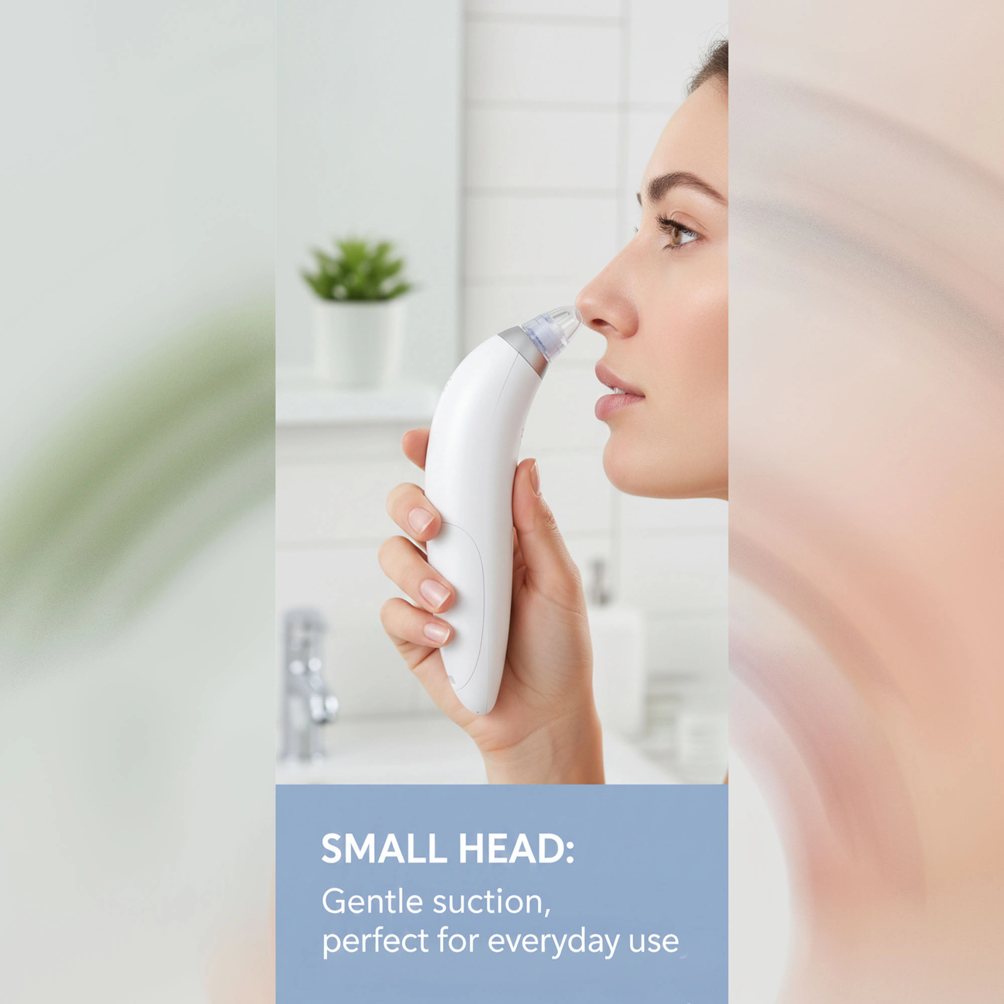 Pursonic Women's Pore Care Tool Pore Vacuum Blackhead Remover with 4 Replaceable Suction Heads
