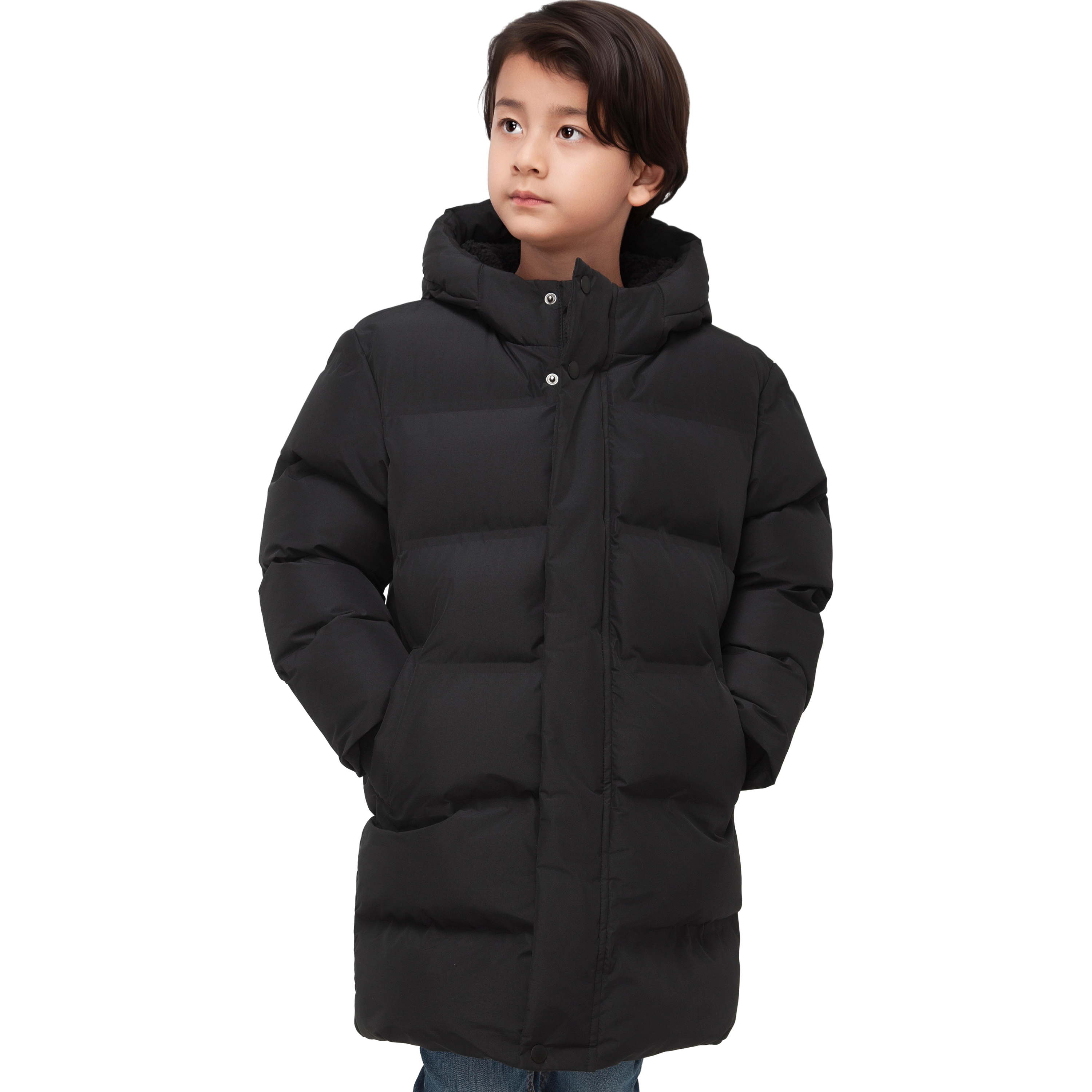 Rokka&Rolla Little & Big Kid Boys Parker Hooded Mid-Length Puffer Jacket