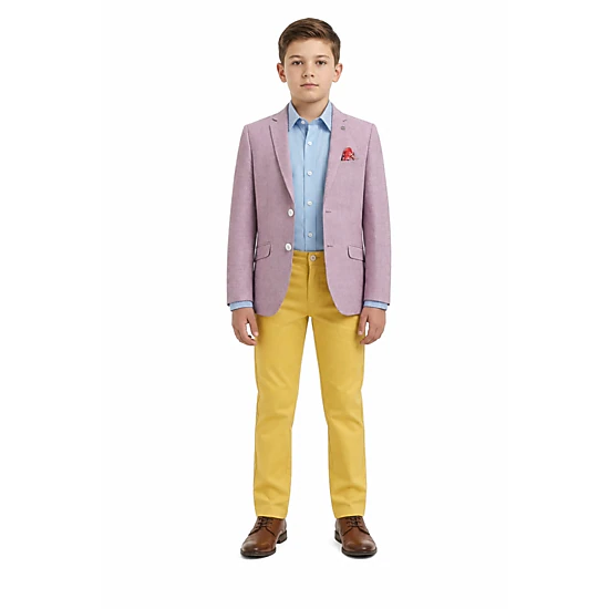 Elie Balleh Boys Slim Fit Clasic Mélange Jacket