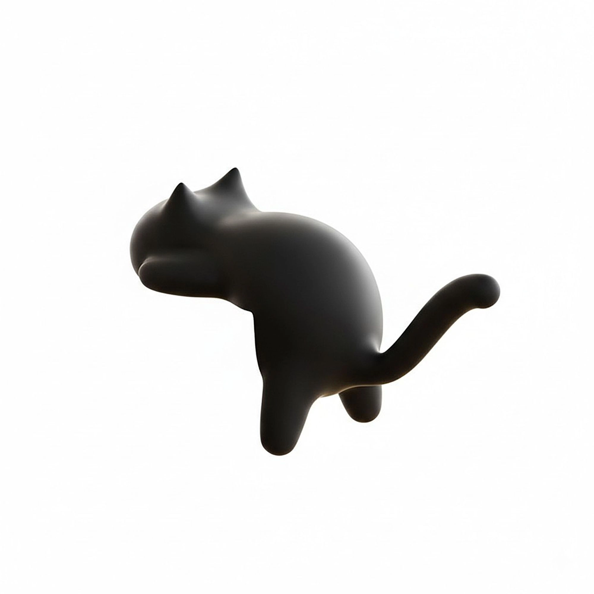 Alilang Unisex 3-Piece Desk Edge Bag Hook with Cat-Shaped Design and Protective Non-Slip Surface
