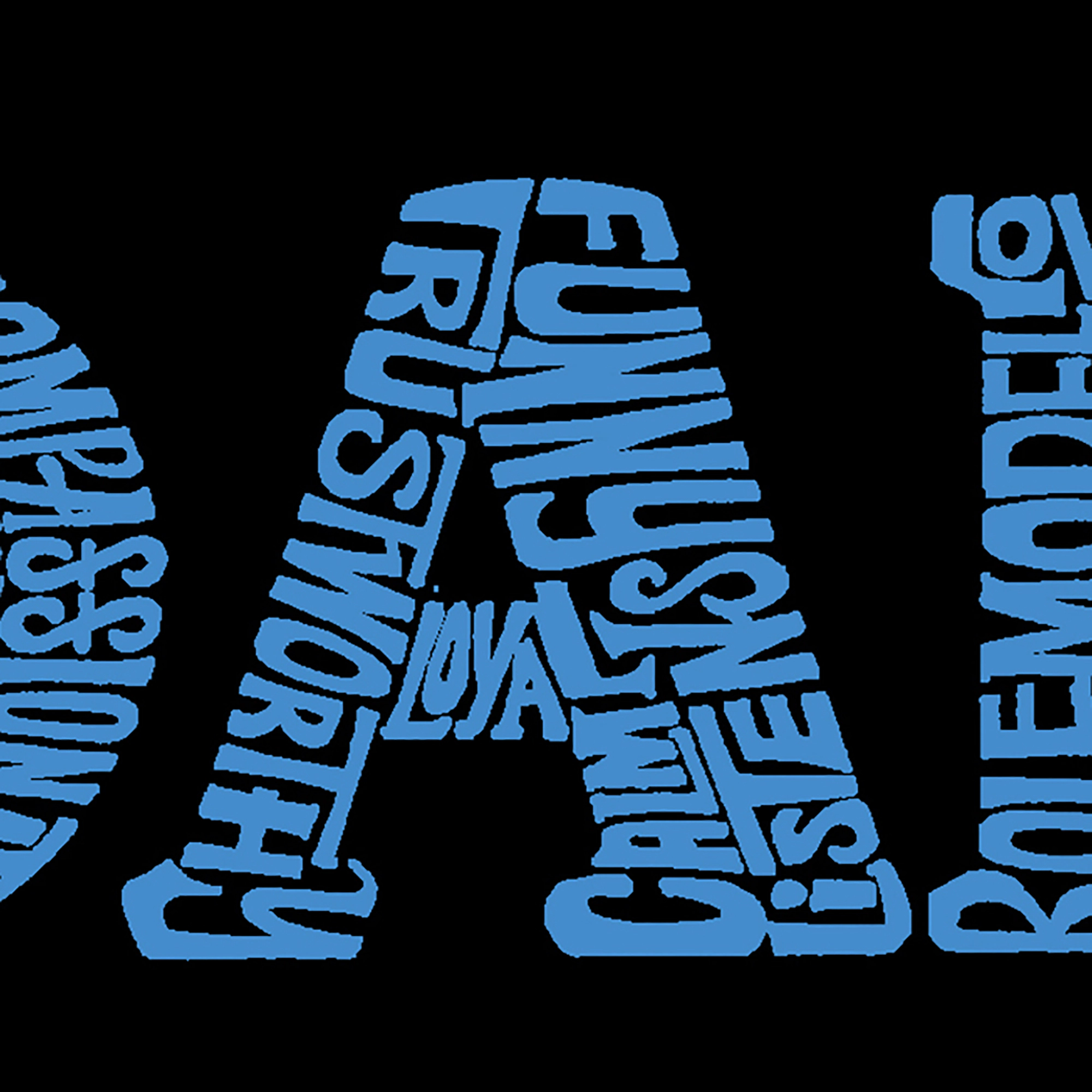 LA Pop Art Dad - Men's Word Hooded Sweatshirt