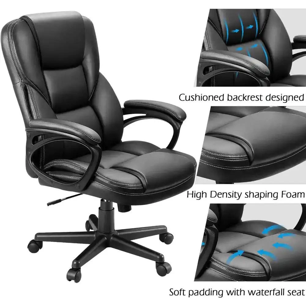 Platinum-Level Office Chairs Big And Tall Ergonomically Designed Leather Executive Chair With Swivel