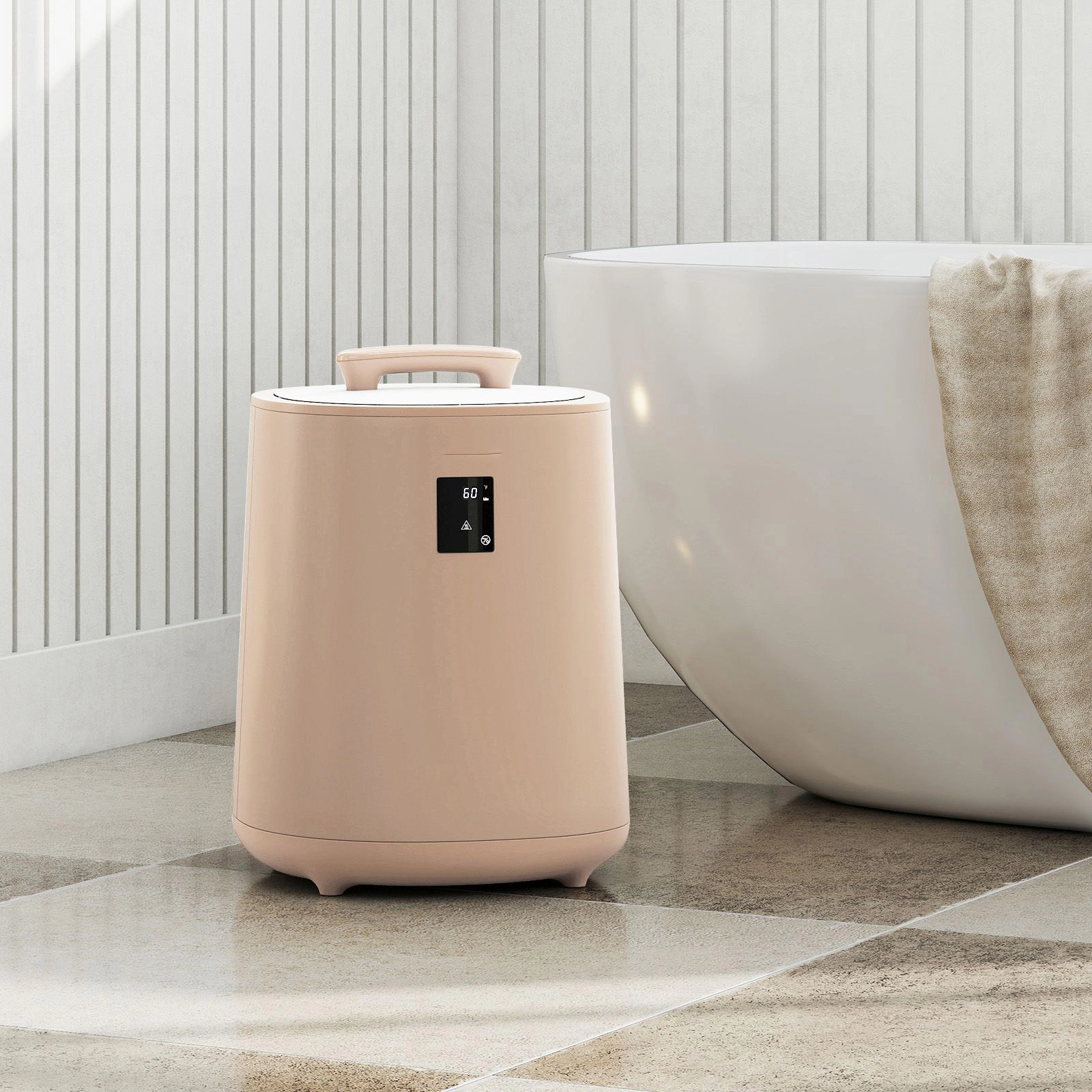 SlickBlue 18L Blanket and Towel Warmer Bucket with Aromatherapy Holder