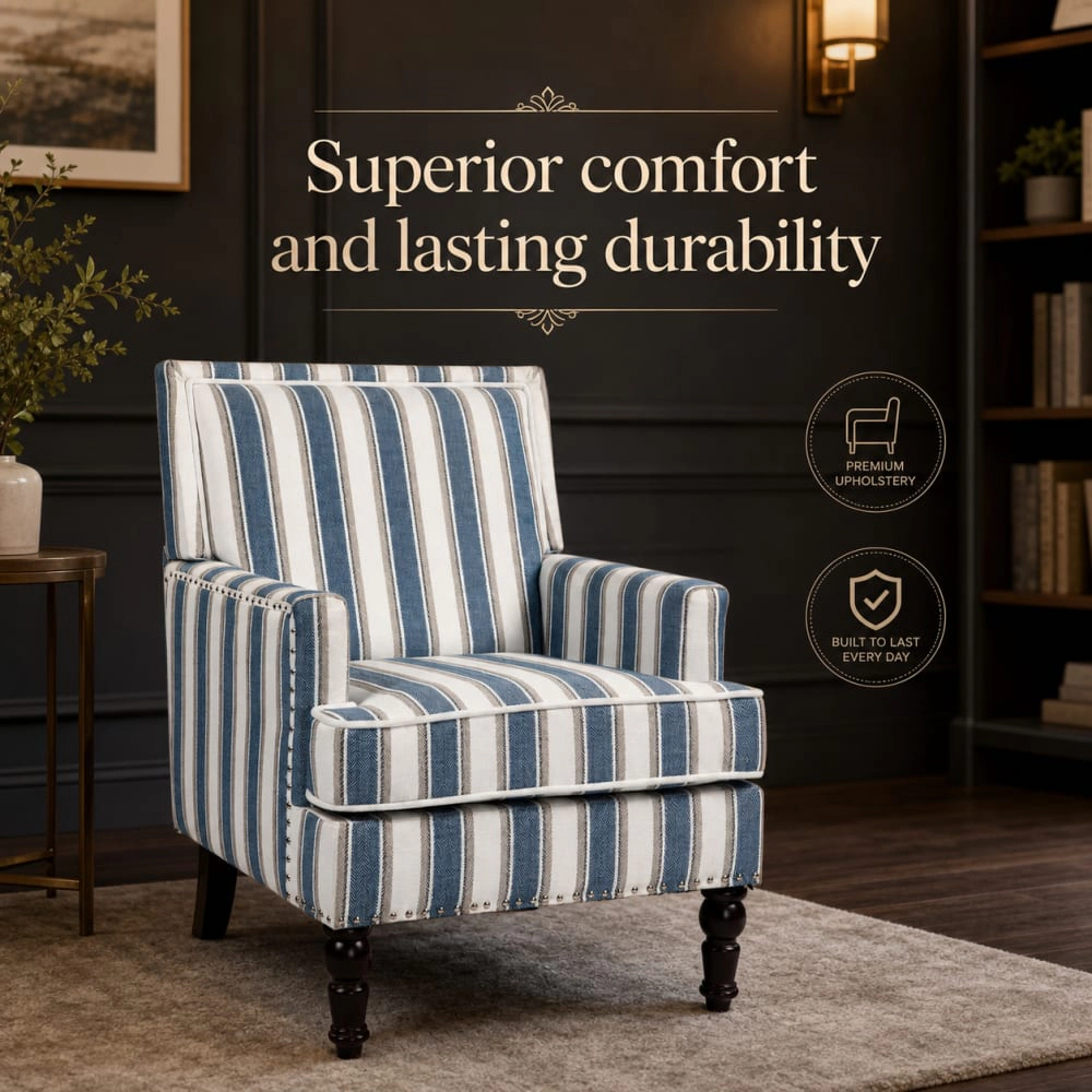 GOODSILO Versatile Upholstered Cotton Accent Chair