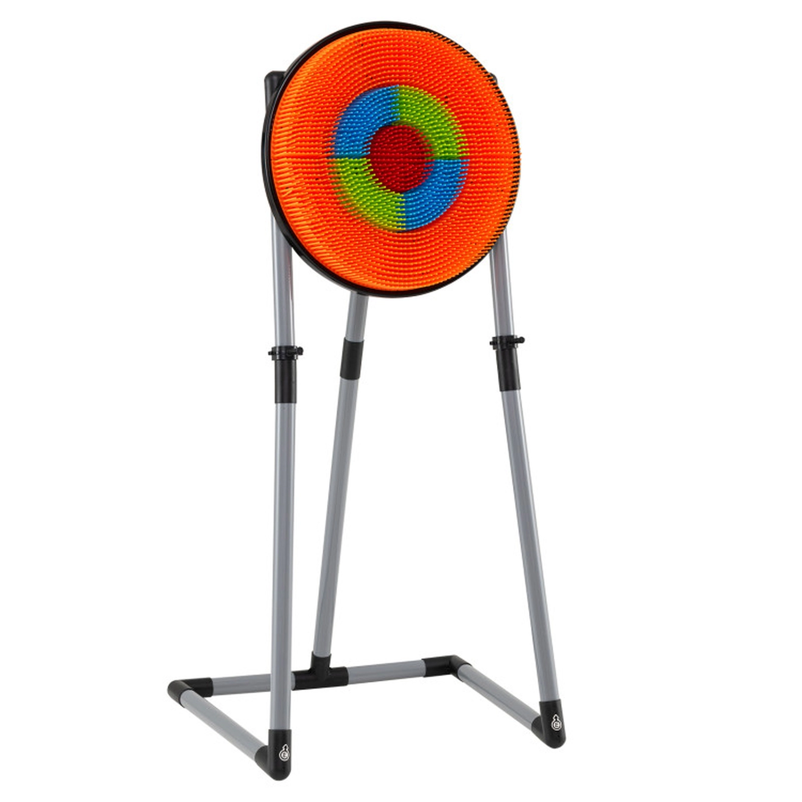 SUGIFT 4-in-1 Throwing Target and Archery Game Set with Bristle Target 22-in Wide Frame Ages 8+ Orange Black Gray