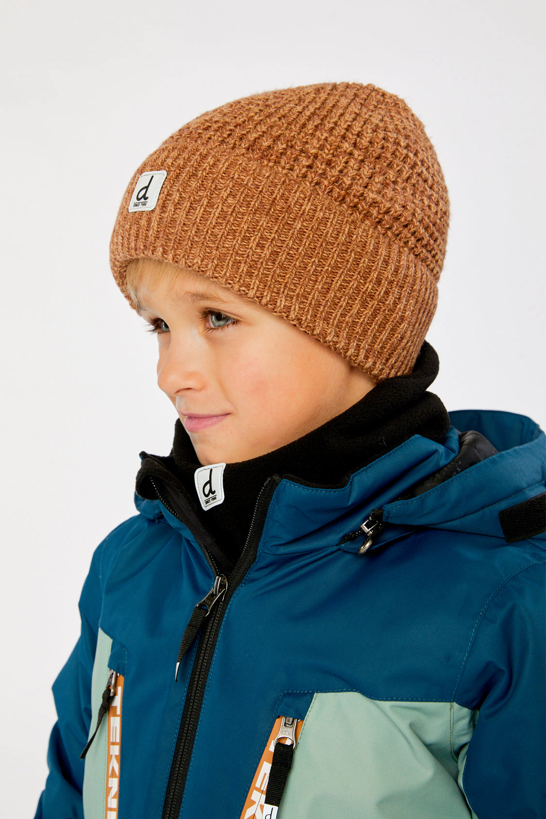 Deux par Boys Ribbed Winter Knit Hat