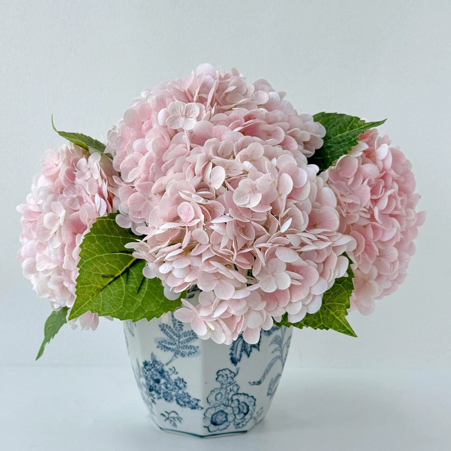 PUPWE Artificial Hydrangea Flowers Real Touch Latex