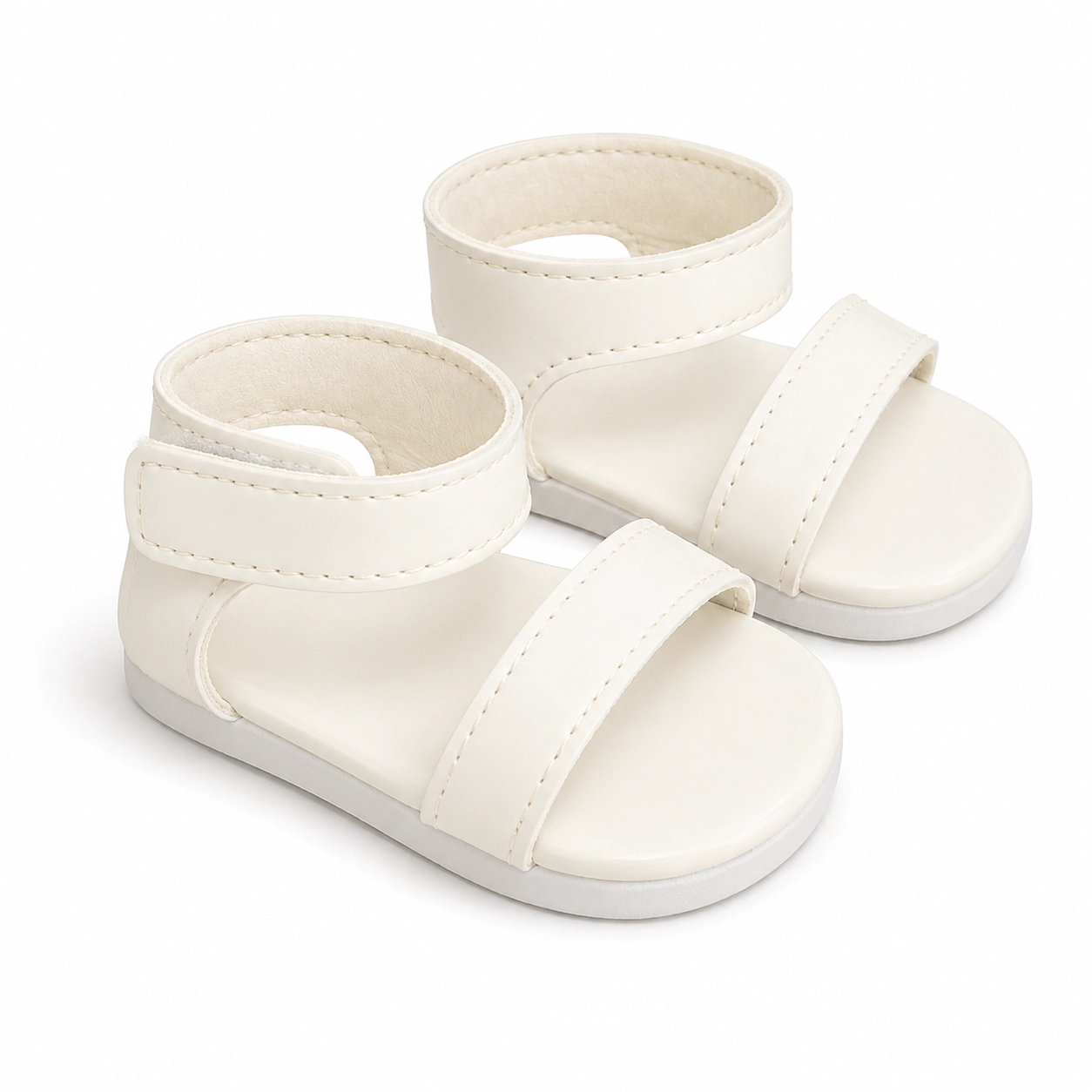 MBD® Girl Doll Ivory Sandals Fits 18 inch Kennedy and Friends Dolls