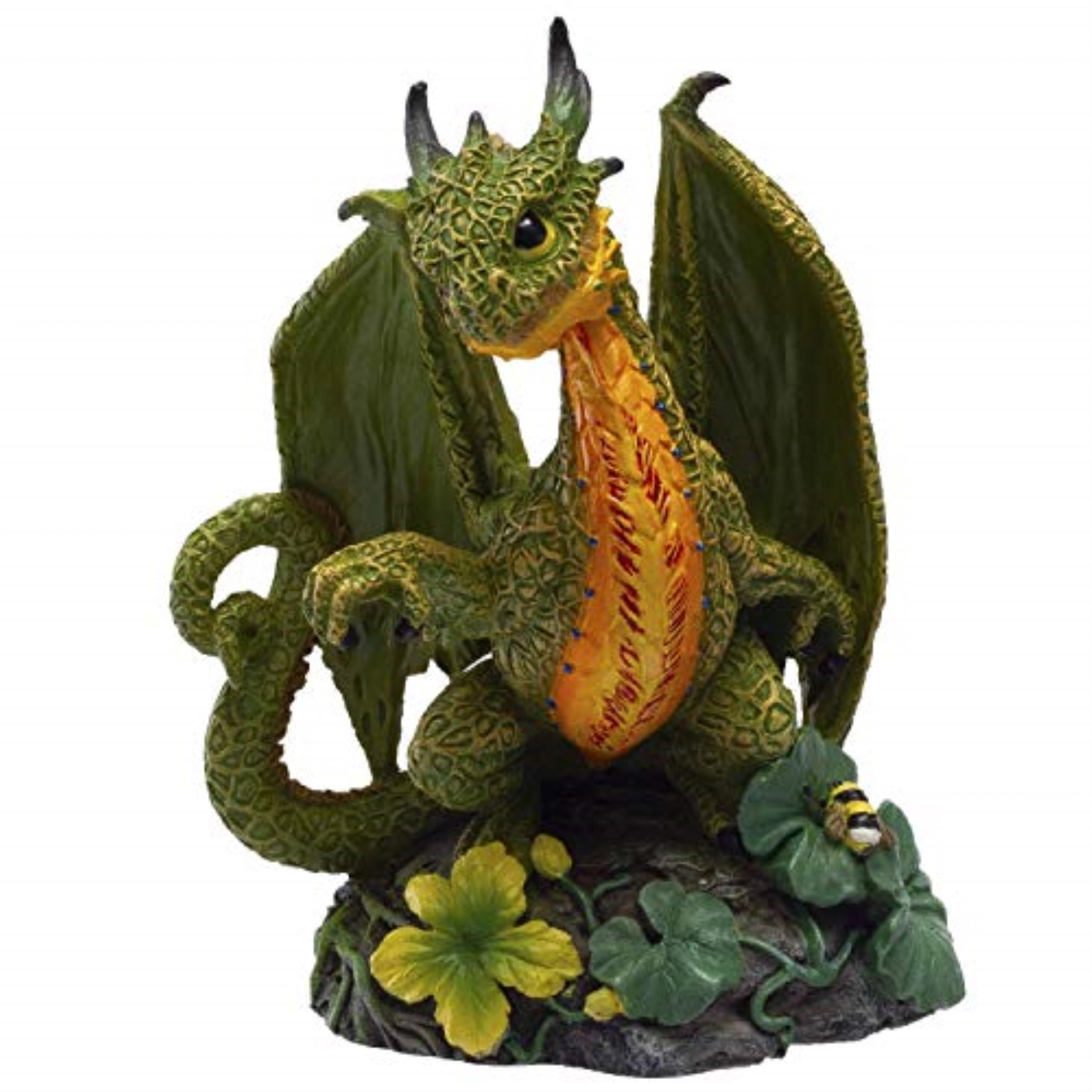 Pacific Giftware Cantaloupe Dragon Resin Figurine by Stanley Morrison 4.75 inch