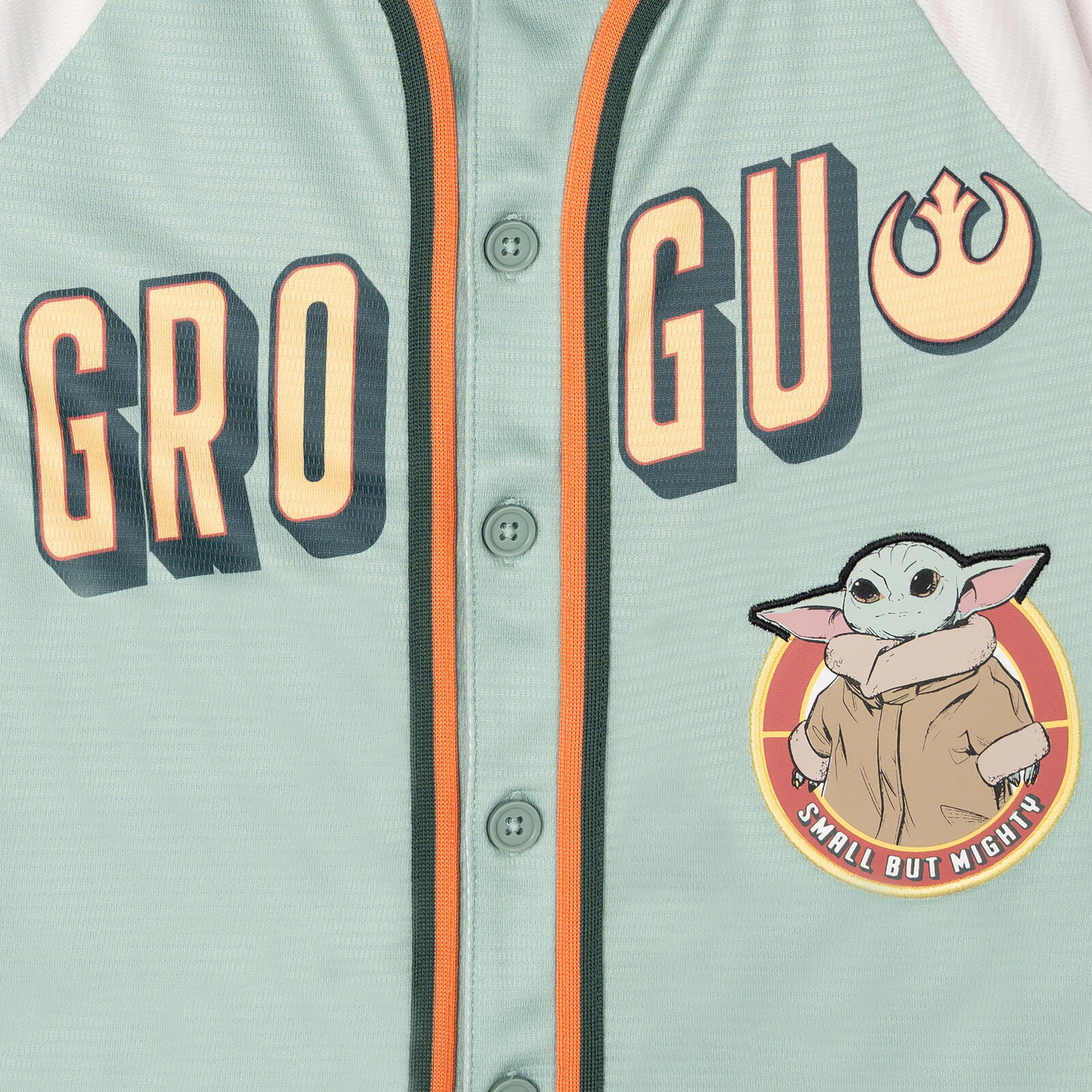 Star Wars The Mandalorian Boys' Short Sleeve Baseball Jersey