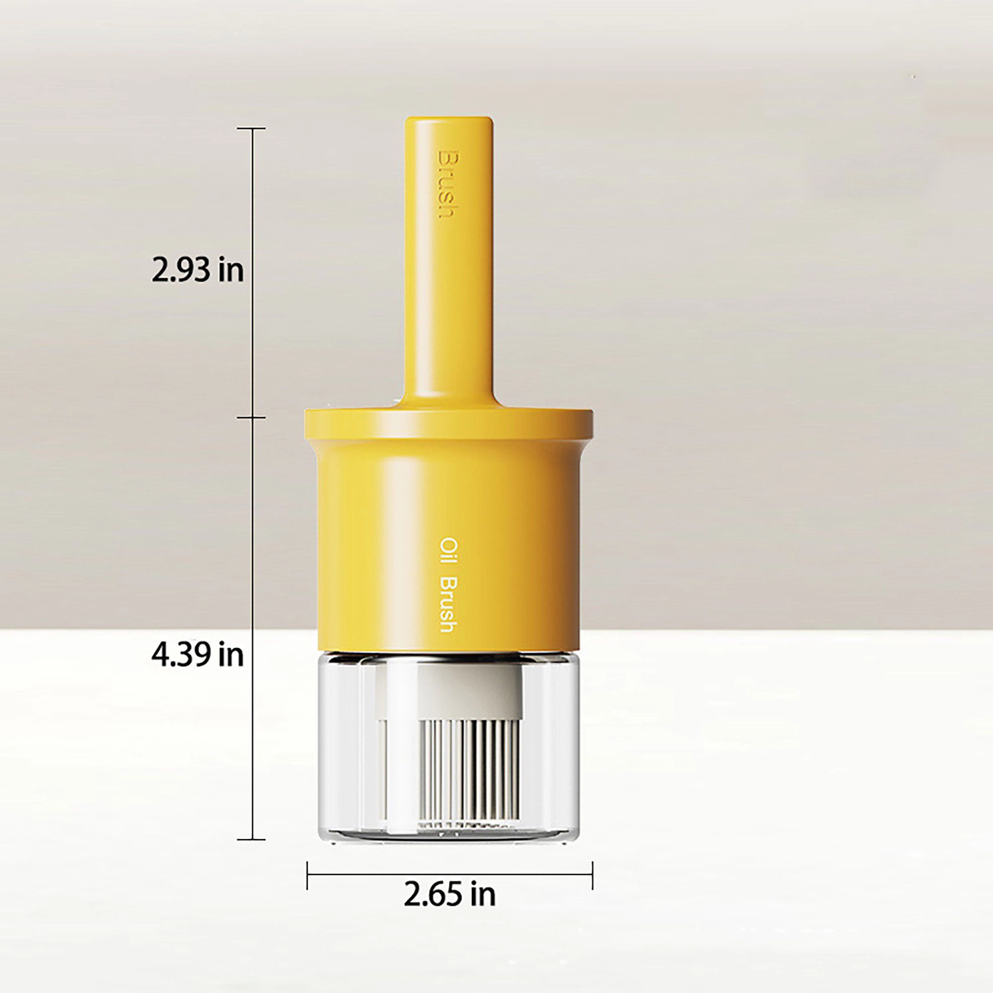 Alilang Women Kitchen Oil Brush with Built-In Container and Press Handle