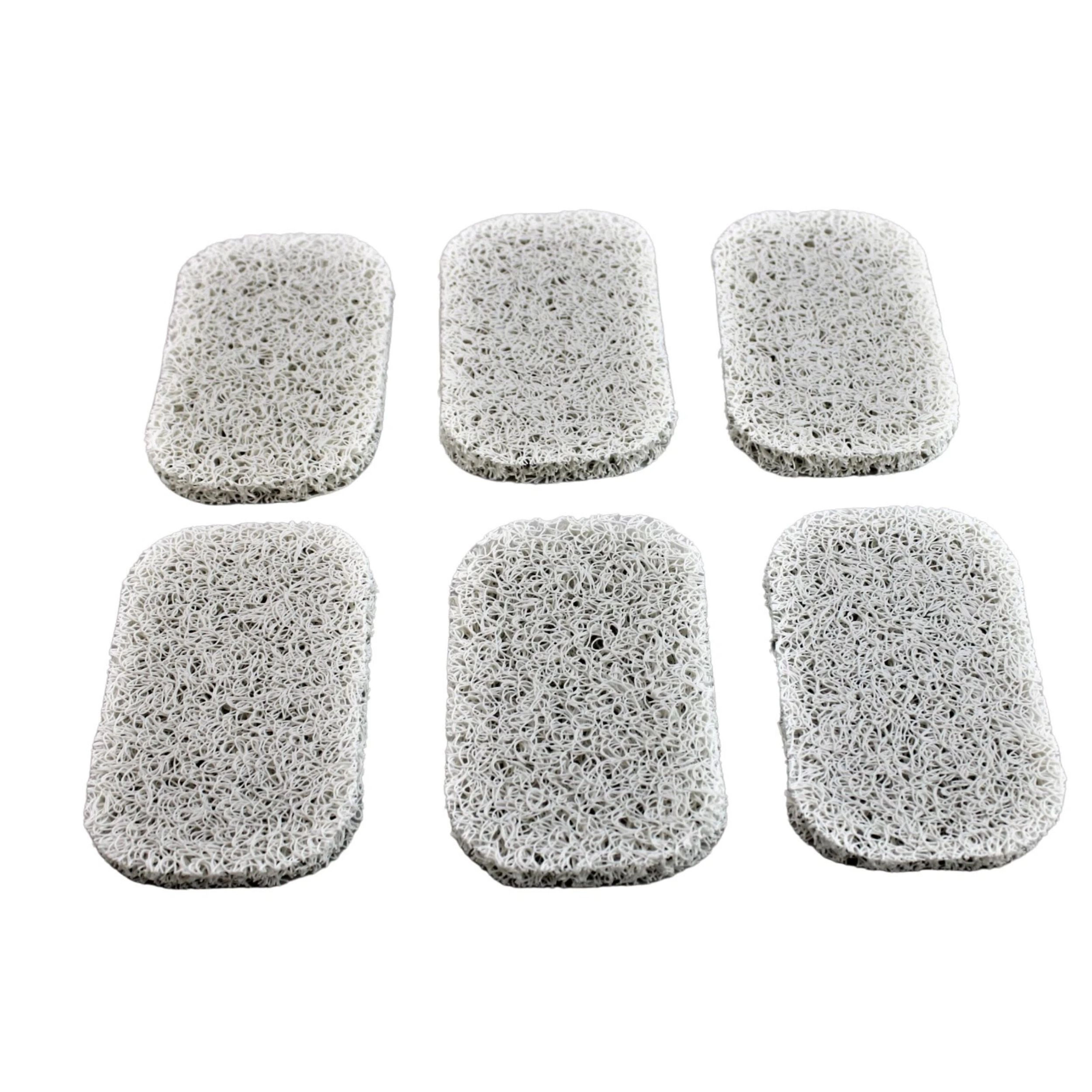 Home Collection Pack of 6 Soap Savers Draining Bar Holders for Kitchen & Bathroom