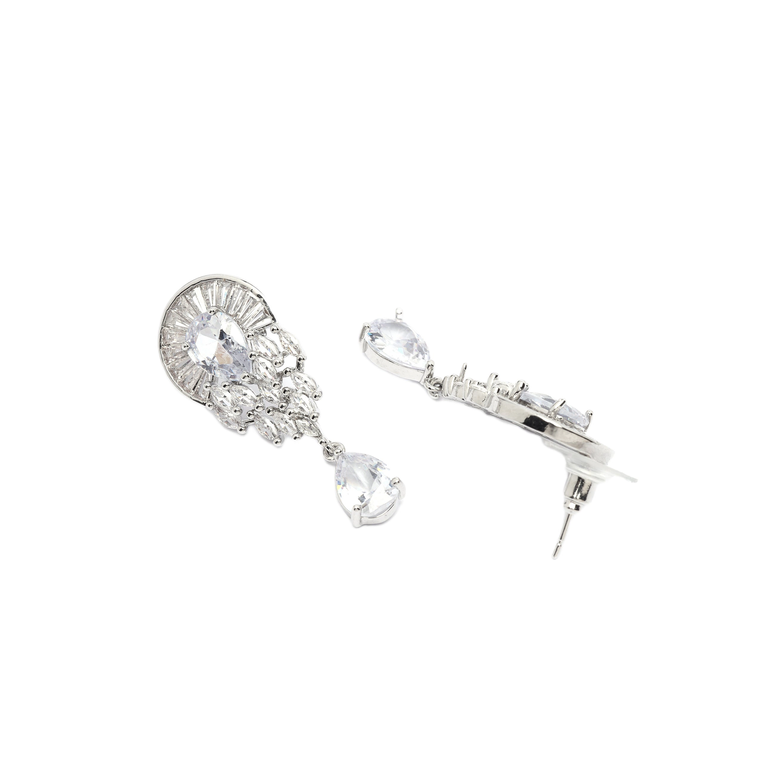 AGP PARIS Starlight Drop Womens Necklace and Earrings Set