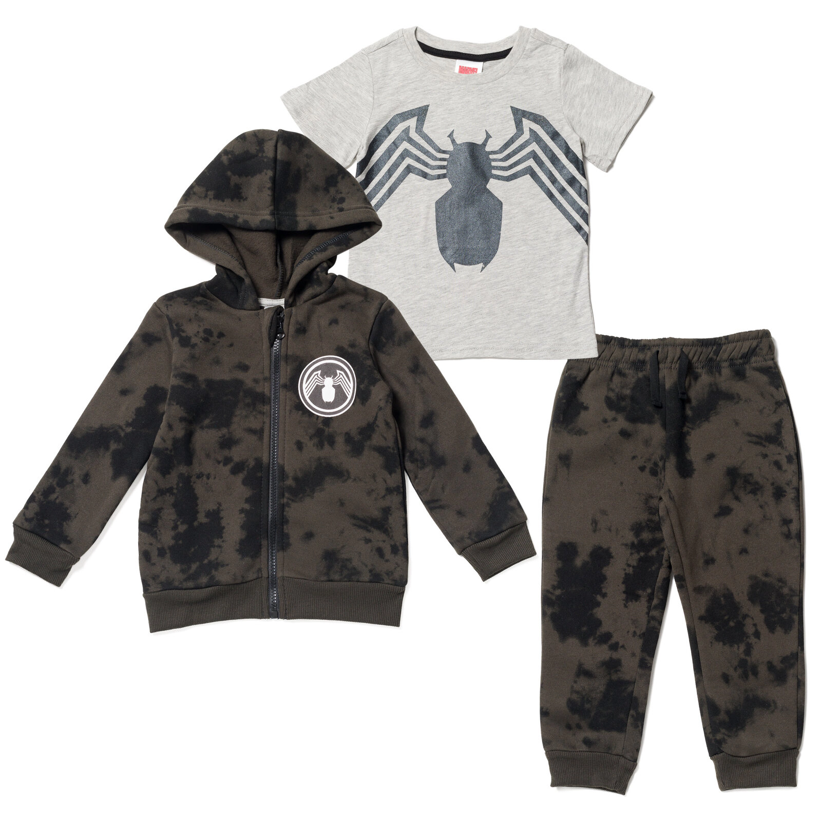 Marvel Avengers Spider-Man Boys' Hoodie Tee and Joggers Set