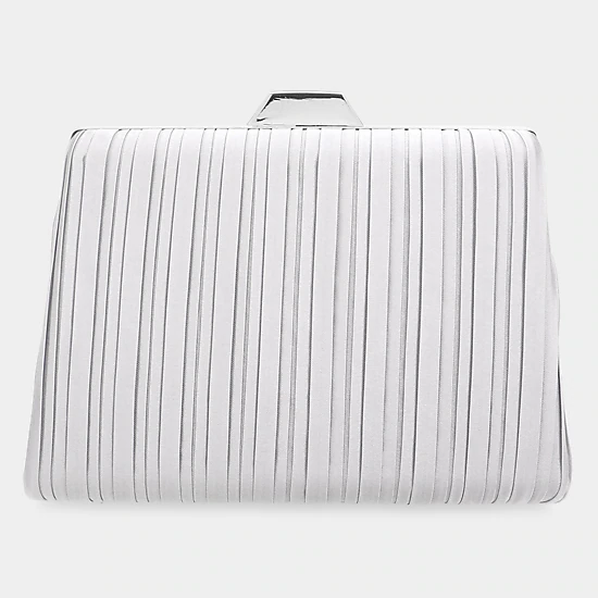 Fashnzfab Pleated Evening Clutch / Crossbody Bag