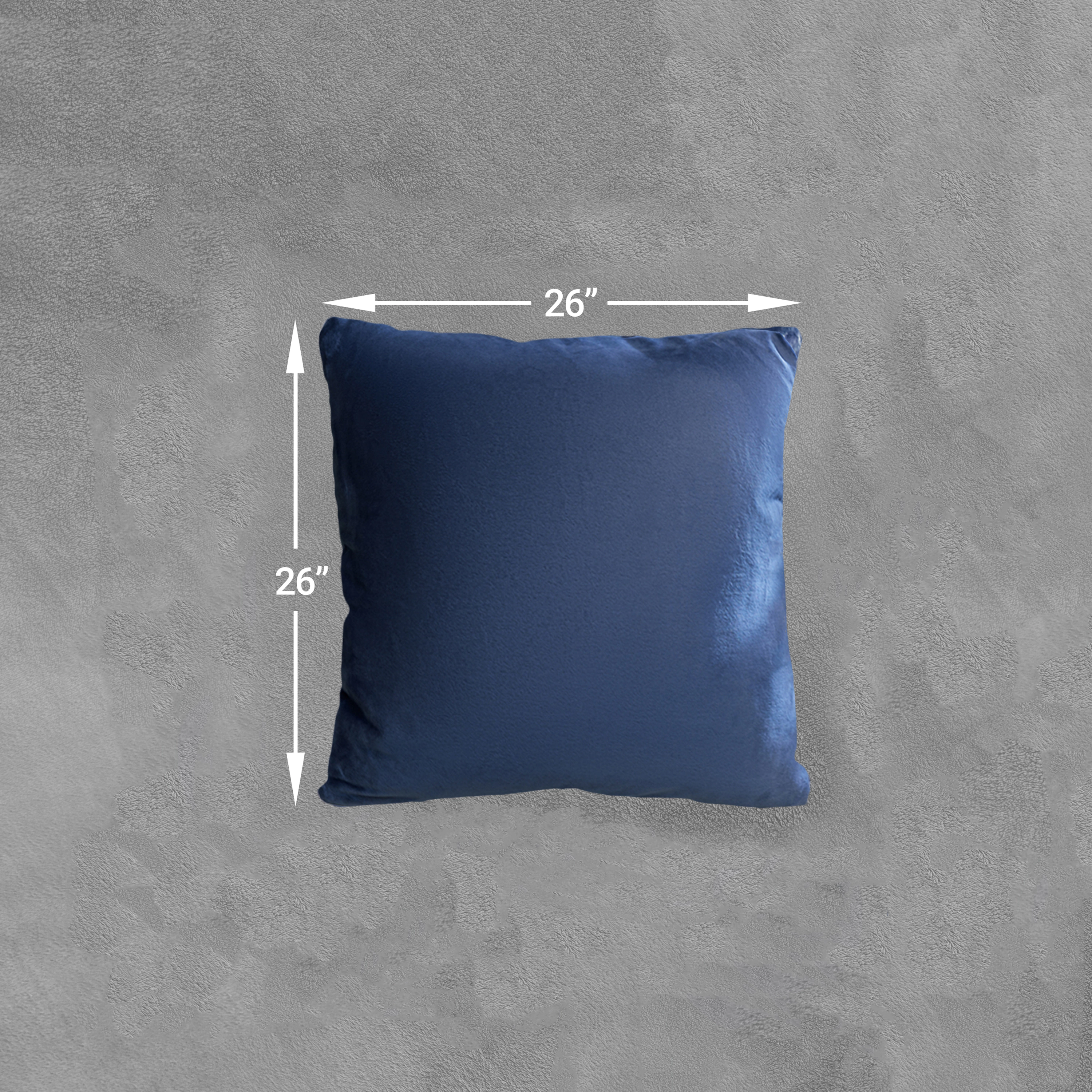 Cheer Collection 26-Inch Velour Decorative Throw Pillows with Inserts, 2-Pack (Taupe)