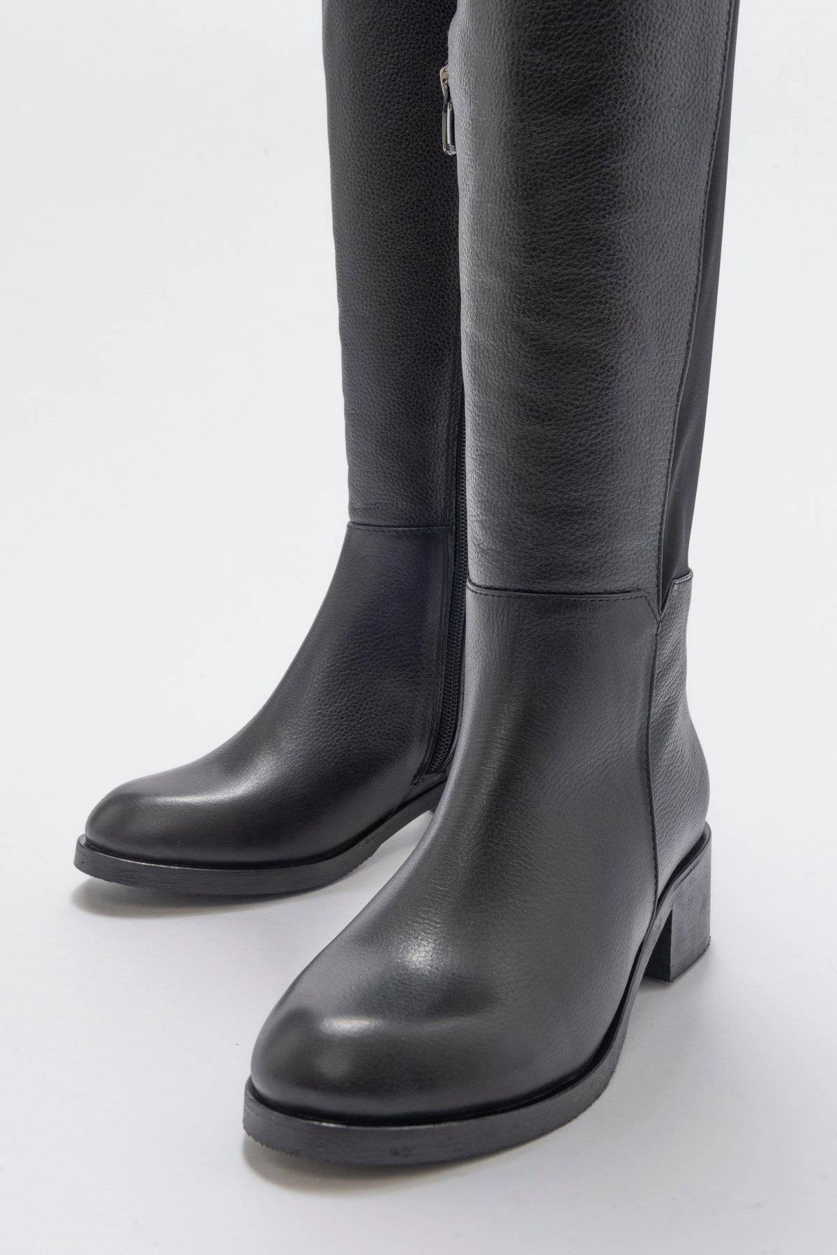 Forever & Always Womens Cassie Leather Knee High Boot