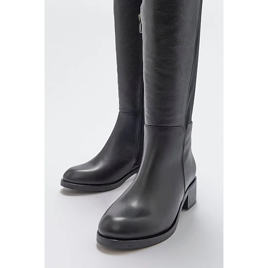 Forever & Always Womens Cassie Leather Knee High Boot