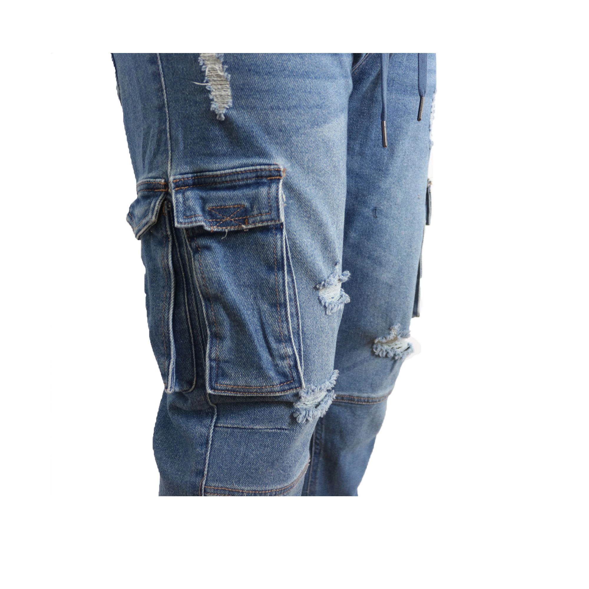 Blue Ice Men’s Stretch Cargo Carpenter Jean Jogger