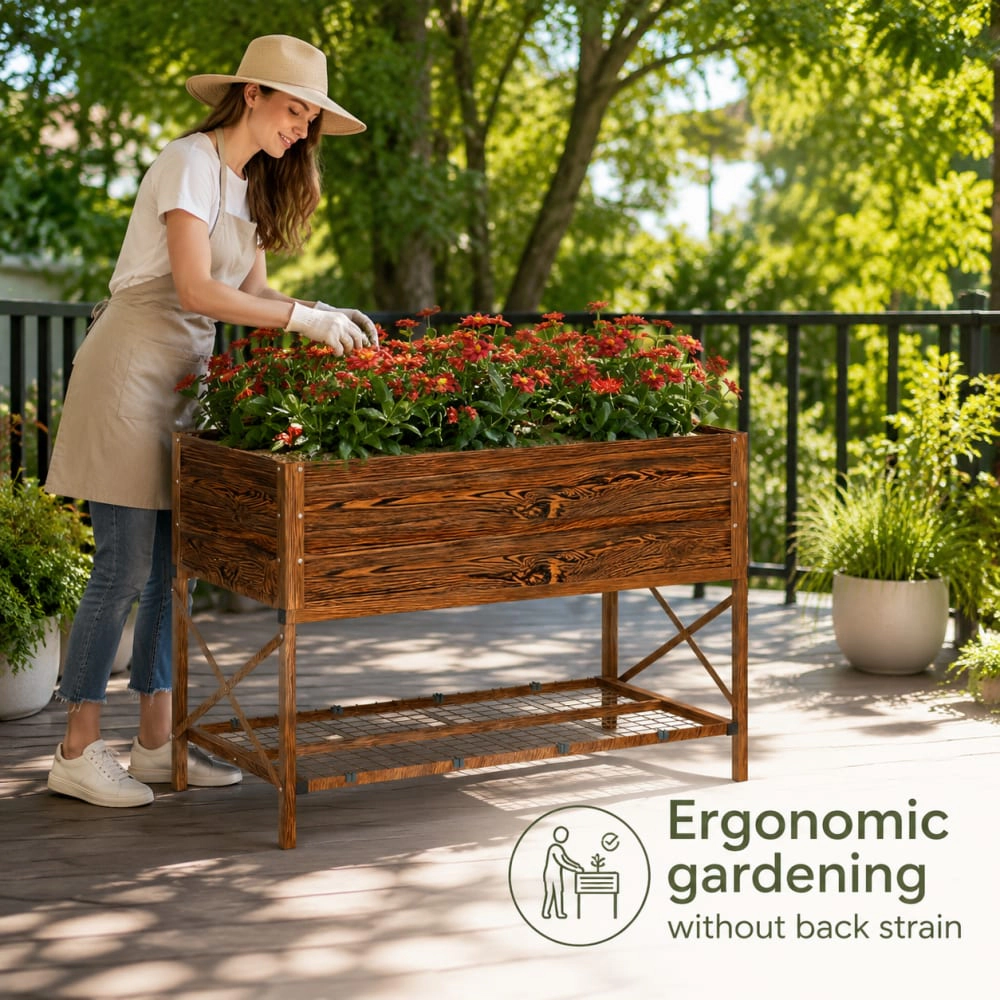 WOW PIONEER Tall Round Garden Planter Pot