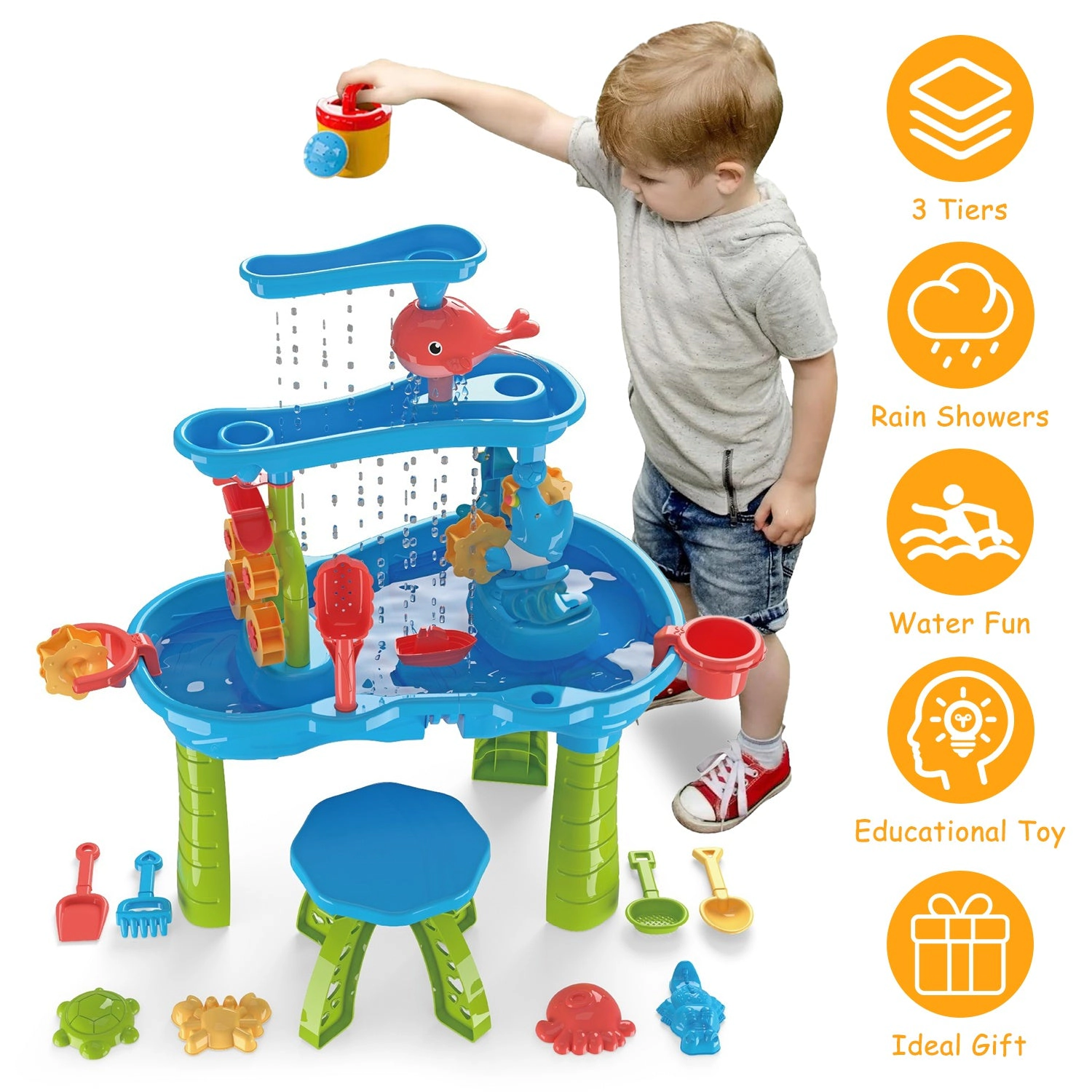 GBruno 3-Tier Rain Shower Water Table