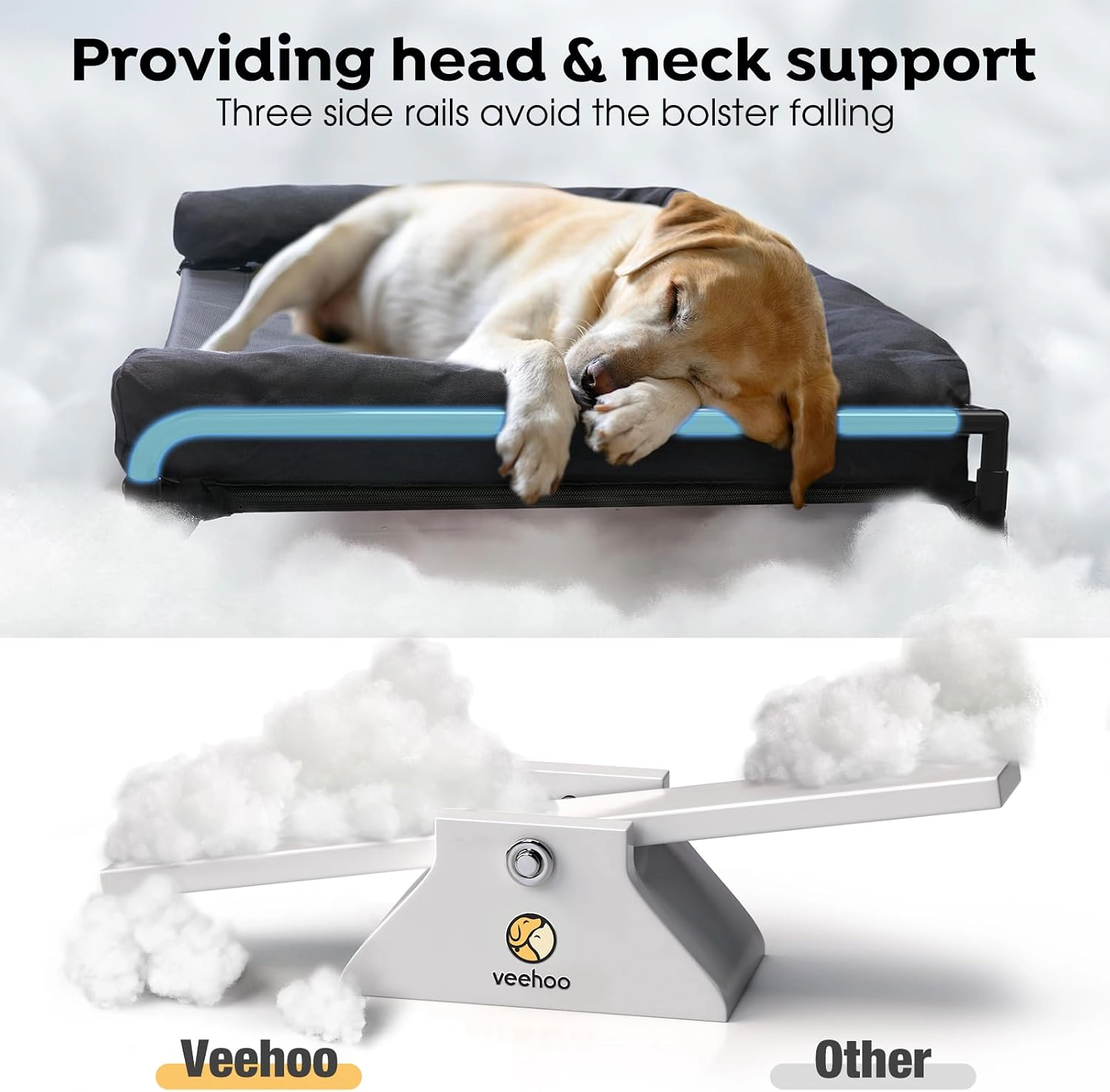 Veehoo Outdoor High Pet Bed for Dogs