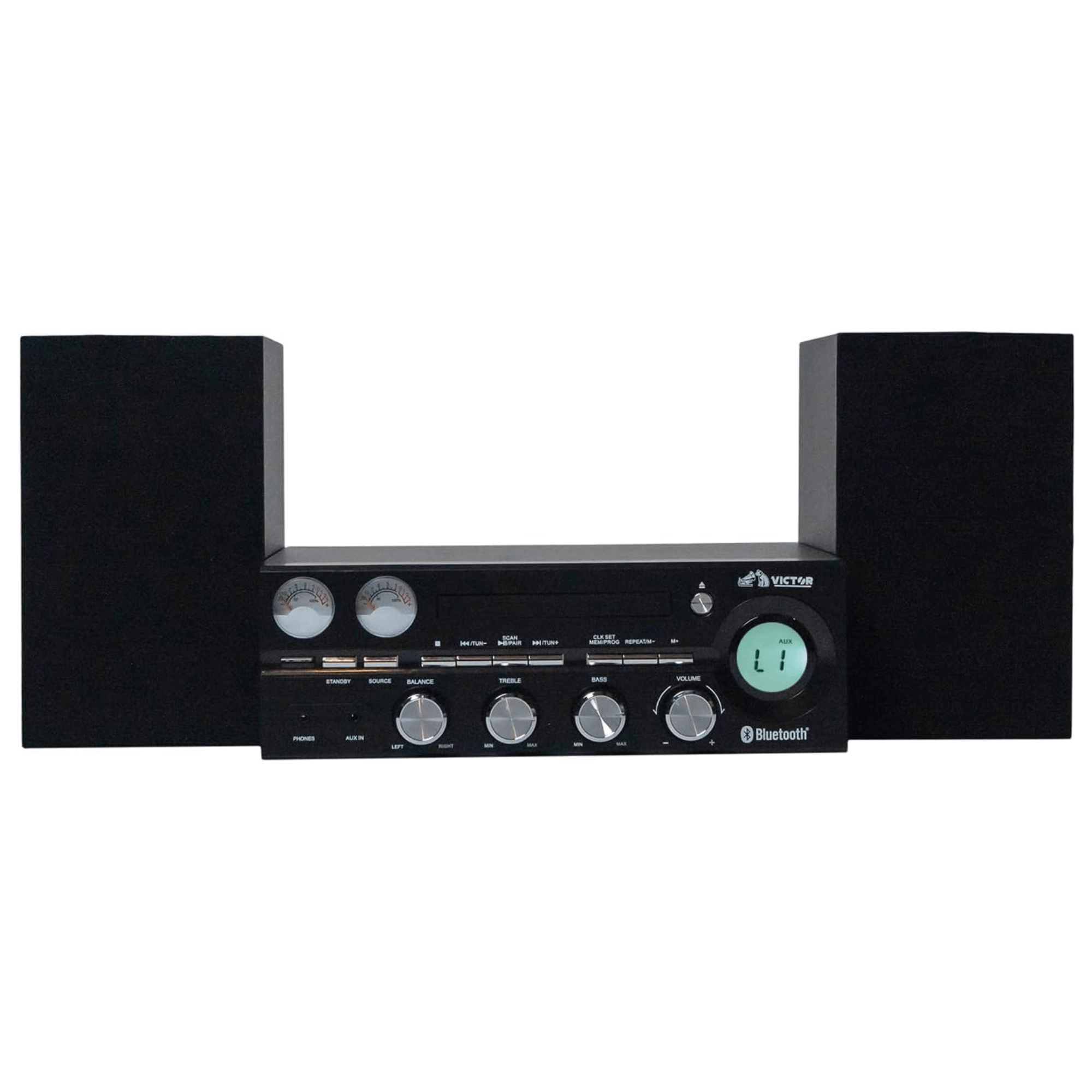 Victor Milwaukee 50W Desktop Bluetooth CD Stereo System