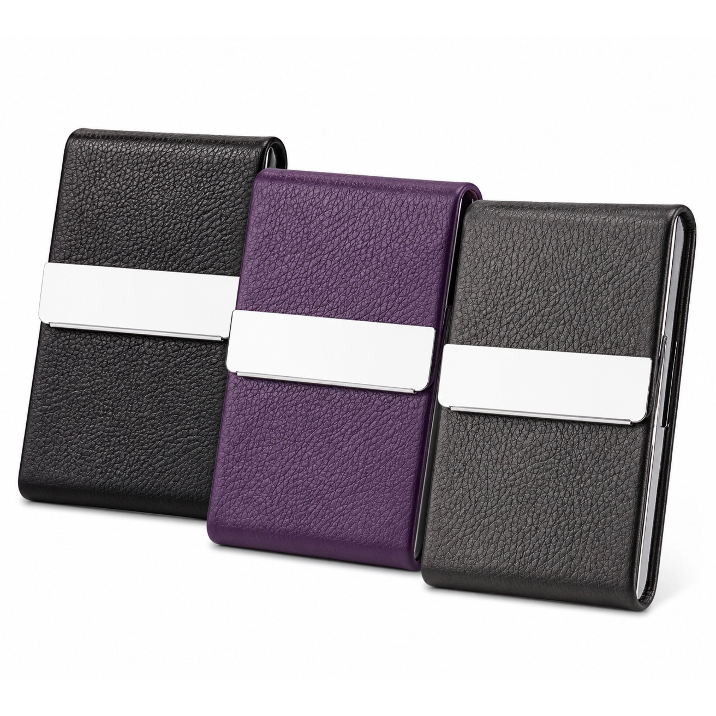 Home Collection Slim PU Leather Card Holder Wallet for Credit ID & Business Cards