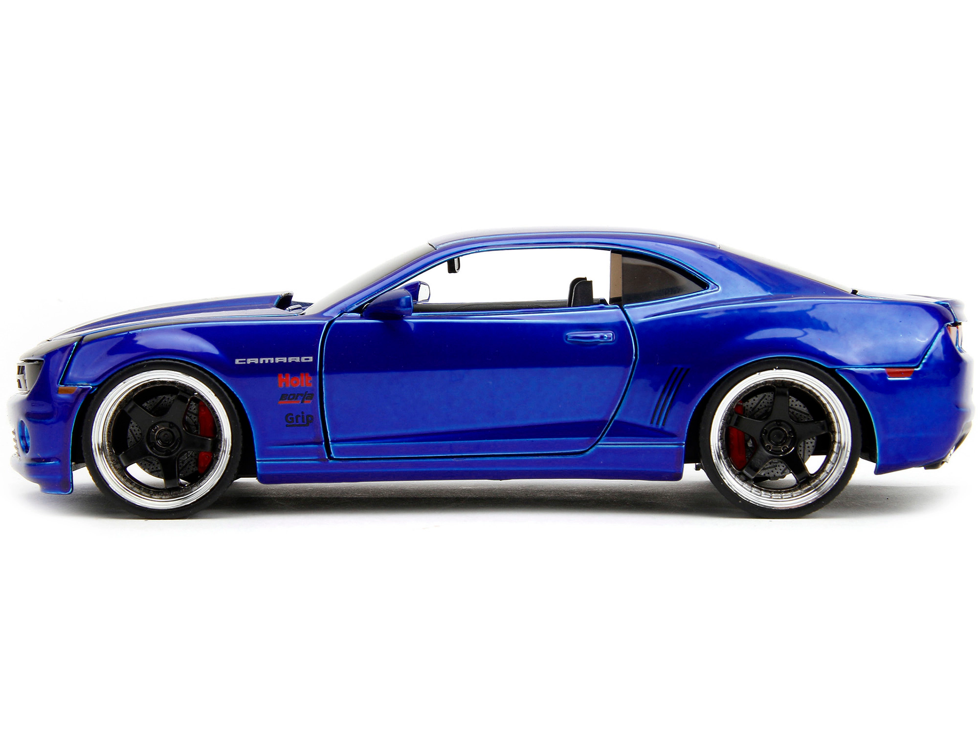Jada 2010 Chevrolet Camaro Candy Blue with Black Hood "Bigtime Muscle" Series 1/24 Diecast Model Car by Jada